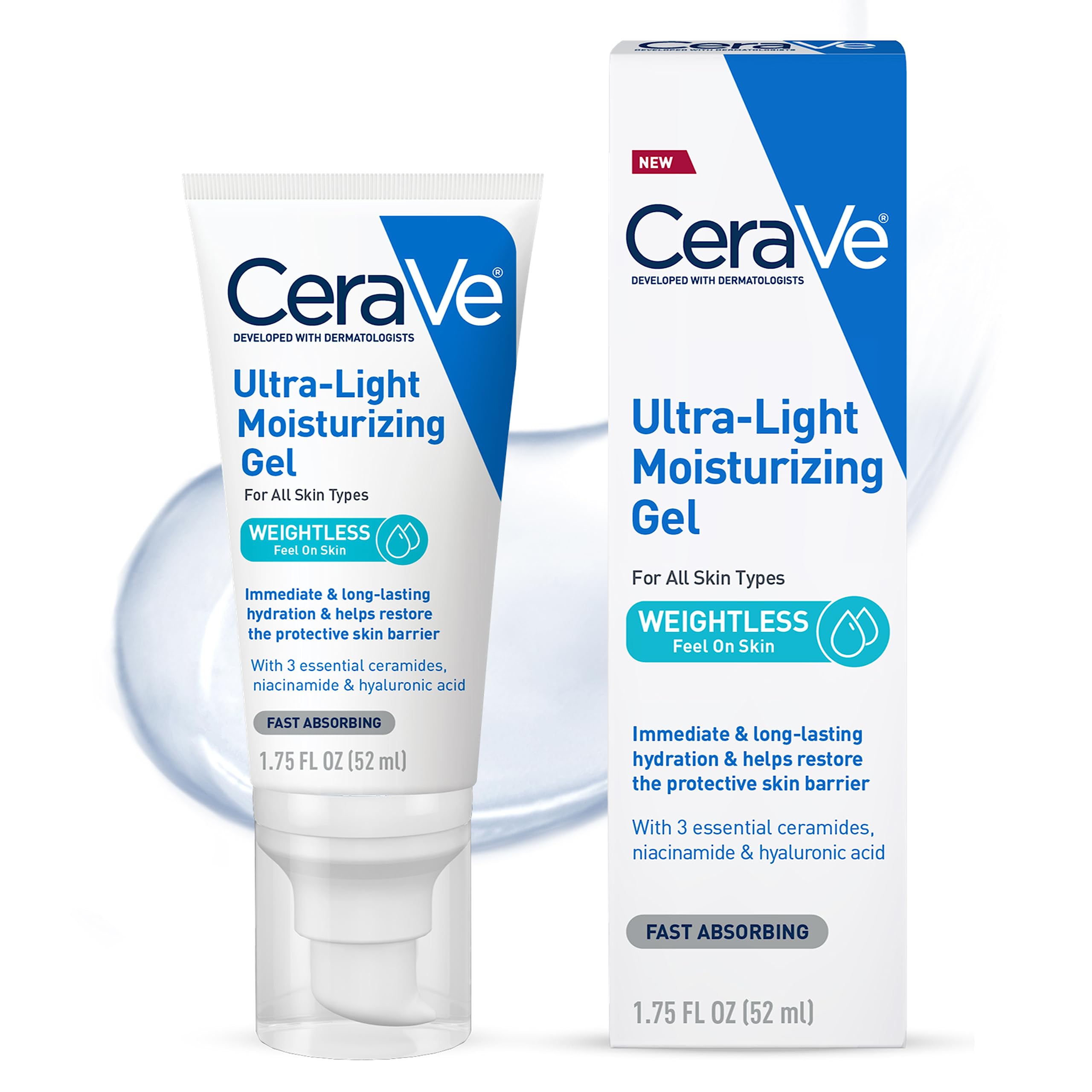 Foto 2 pulgar | Gel Hidratante Cerave Ultraligero Hidratante 50 Ml - Venta Internacional.