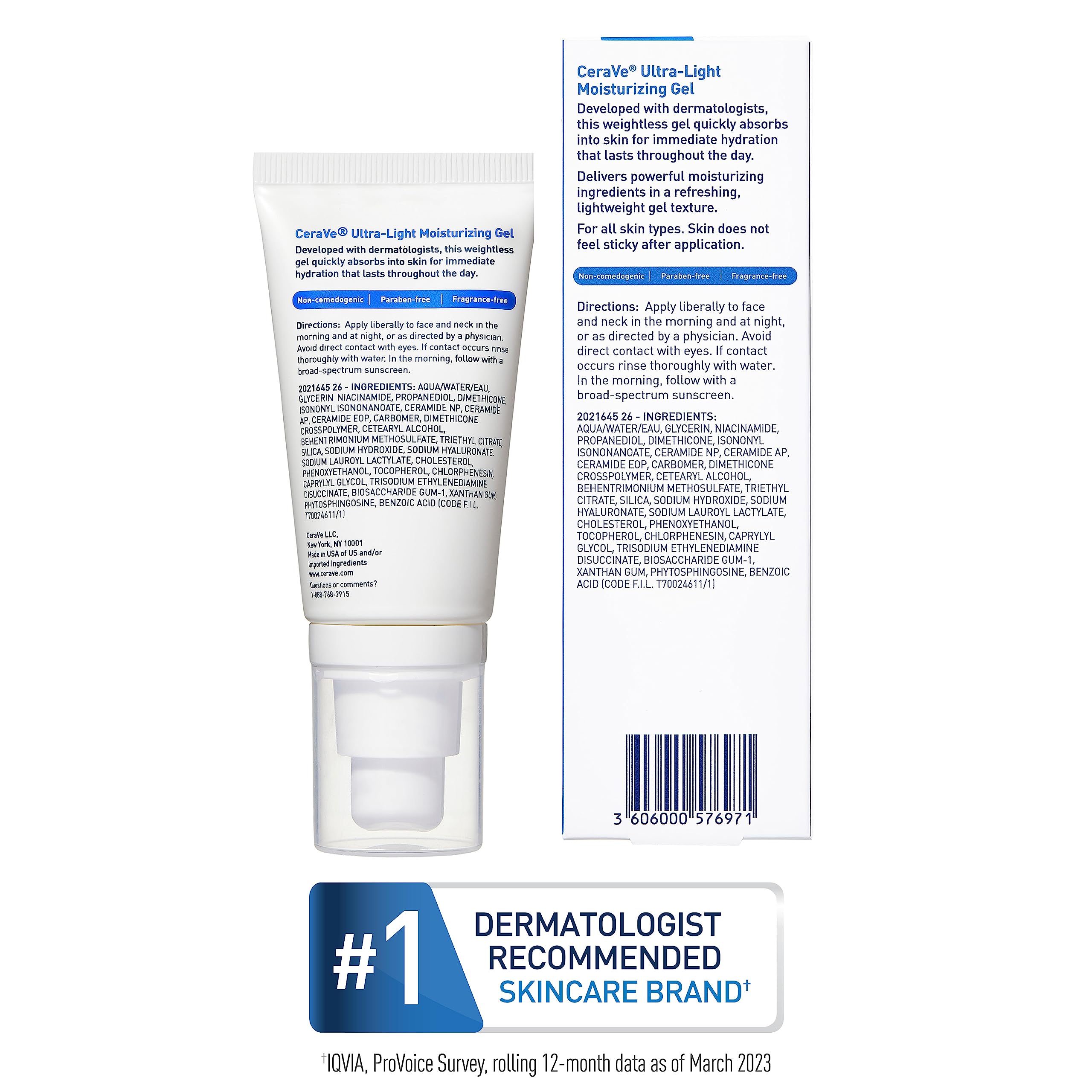 Foto 7 pulgar | Gel Hidratante Cerave Ultraligero Hidratante 50 Ml - Venta Internacional.