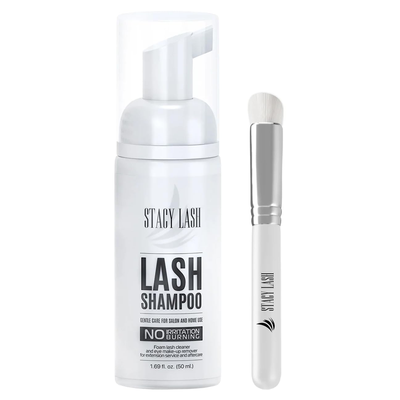 Champú Para Extensiones De Pestañas Stacy Lash 50 Ml Con Brocha - Venta Internacional.