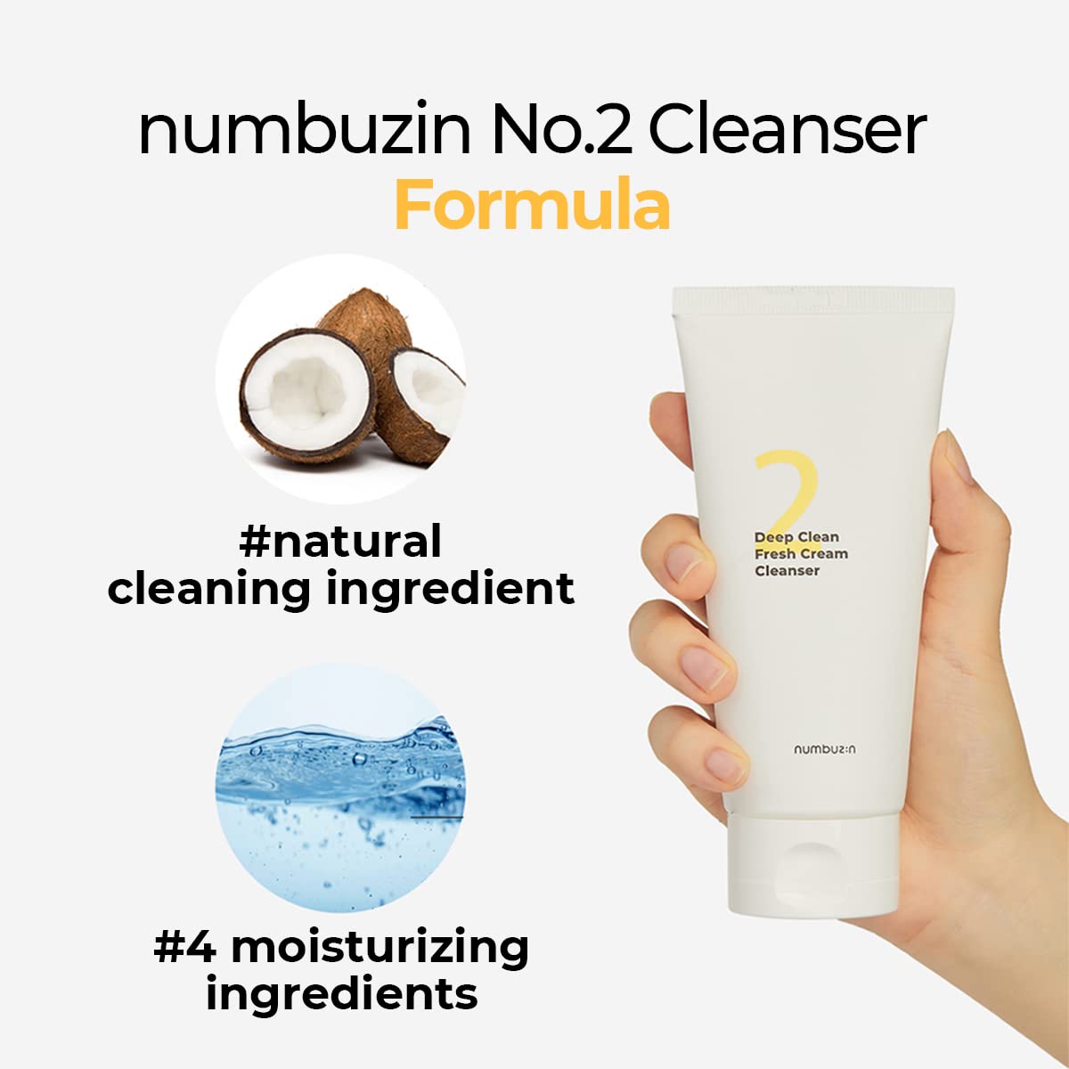 Foto 5 pulgar | Foam Cleanser Numbuzin No.2 Deep Clean Fresh Cream Cleanser - Venta Internacional.