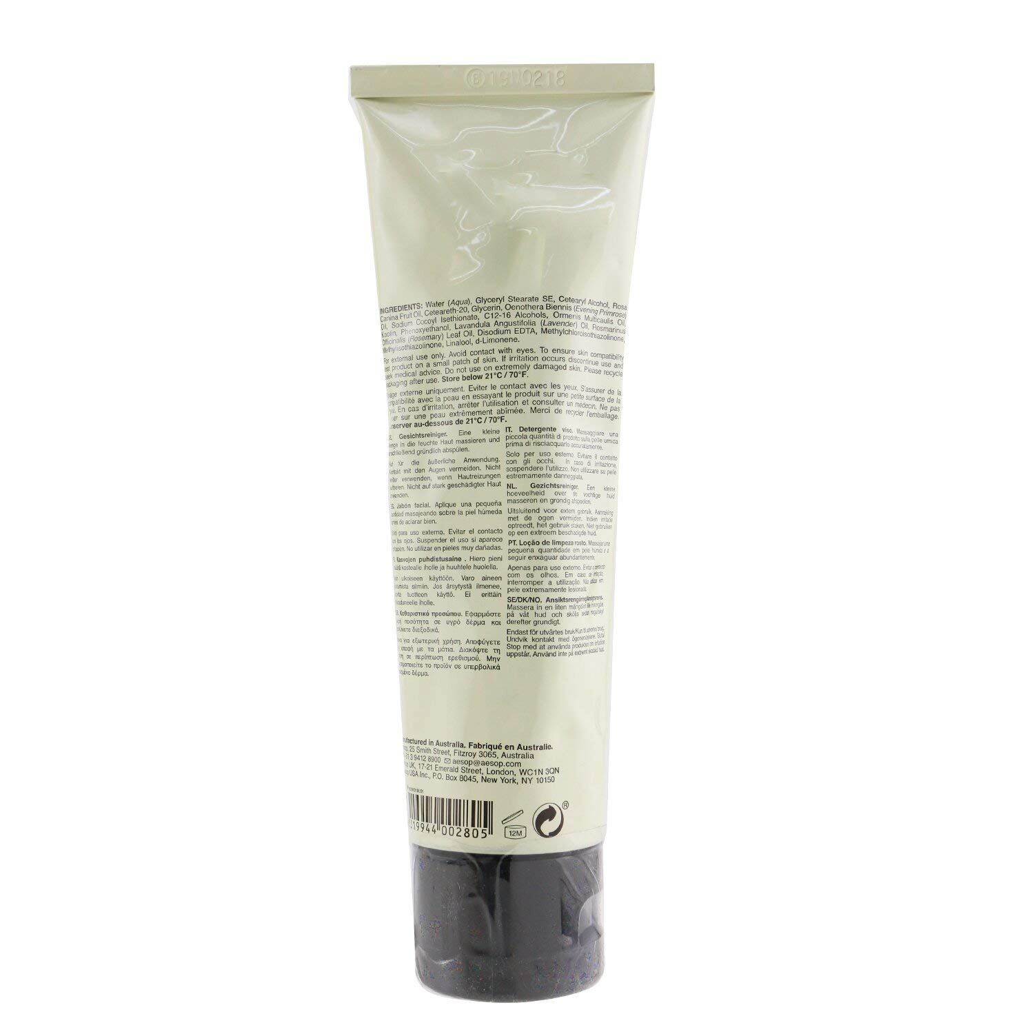 Foto 4 pulgar | Crema Limpiadora Facial Aesop Purifying 100ml - Venta Internacional.