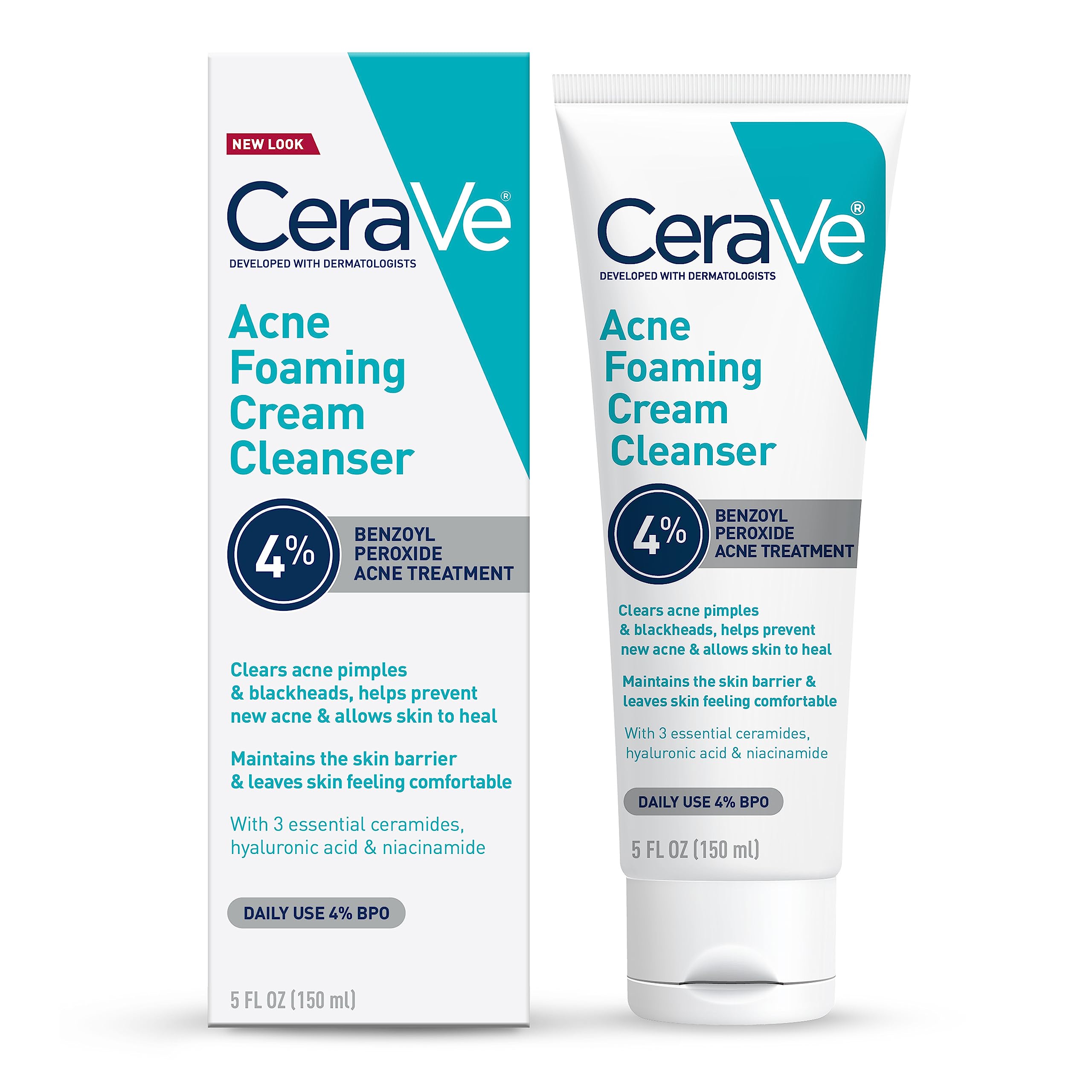 Foto 2 pulgar | Crema Limpiadora Espumosa Para Acné Face Wash Cerave, 150 Ml Con Peróxido De Benzoilo Al 4% - Venta Internacional.