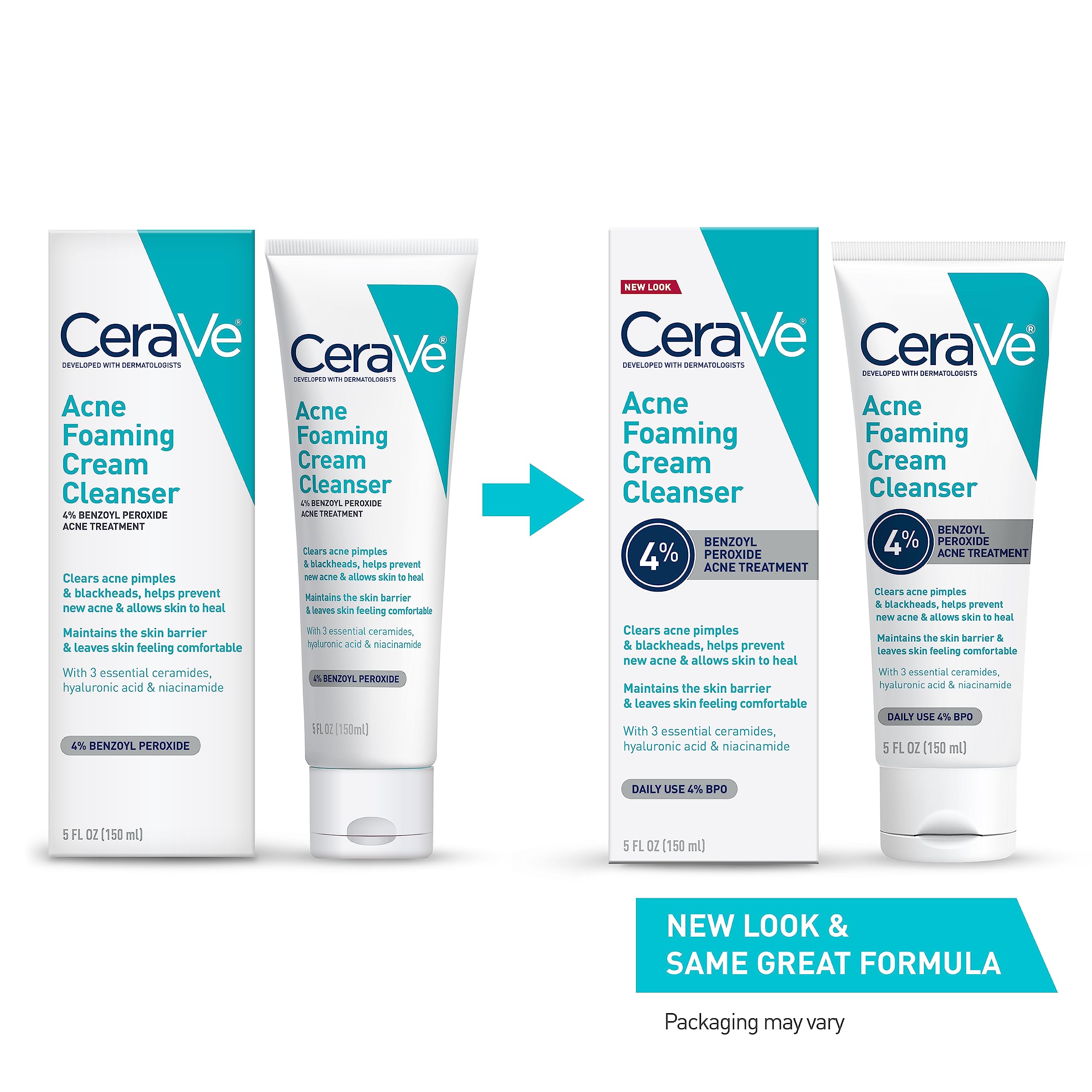 Foto 3 pulgar | Crema Limpiadora Espumosa Para Acné Face Wash Cerave, 150 Ml Con Peróxido De Benzoilo Al 4% - Venta Internacional.