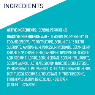 Foto 7 | Crema Limpiadora Espumosa Para Acné Face Wash Cerave, 150 Ml Con Peróxido De Benzoilo Al 4% - Venta Internacional.
