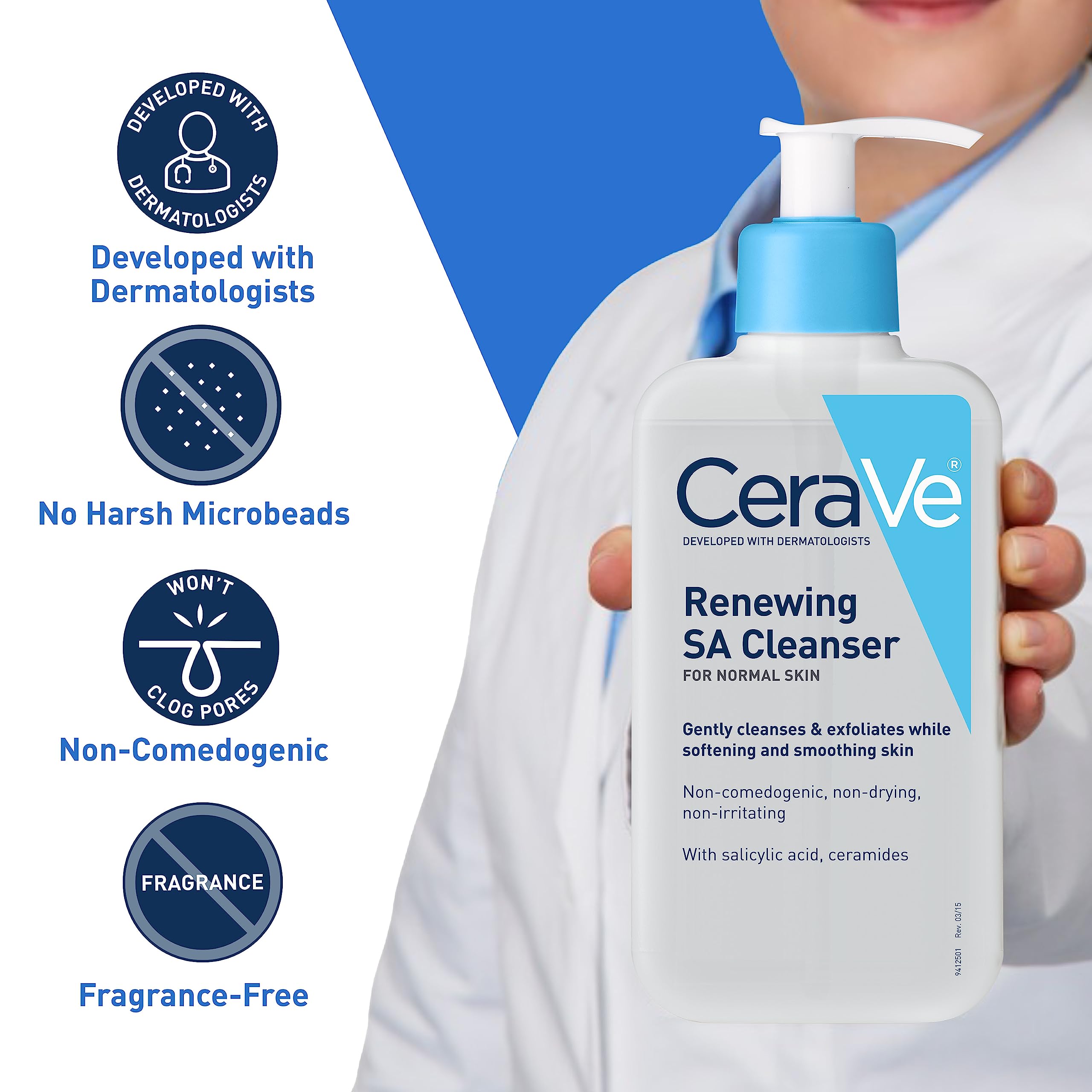 Foto 5 pulgar | Limpiador Cerave Sa Con Ácido Salicílico Y Ácido Hialurónico 240 Ml - Venta Internacional.