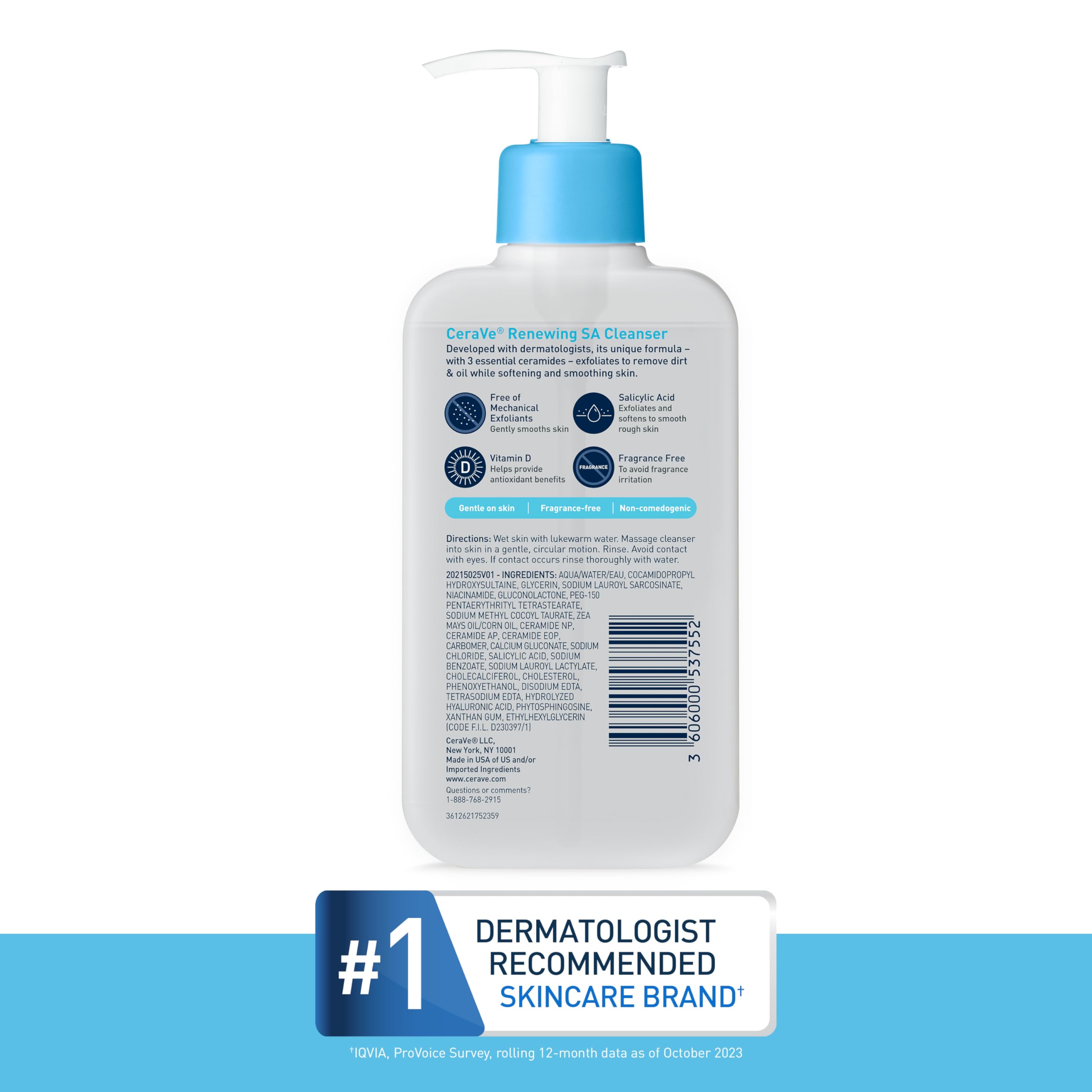 Foto 7 pulgar | Limpiador Cerave Sa Con Ácido Salicílico Y Ácido Hialurónico 240 Ml - Venta Internacional.