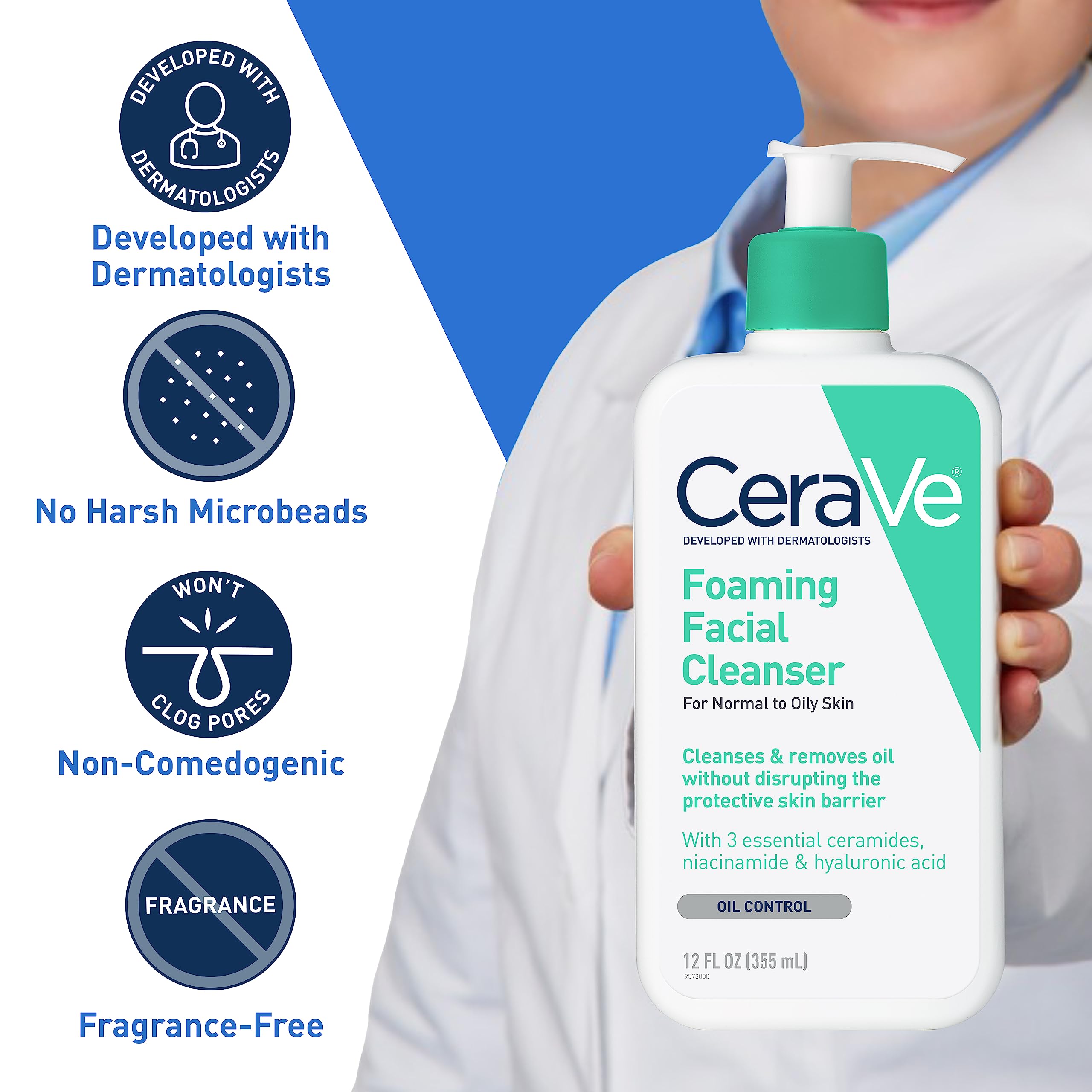 Foto 5 pulgar | Limpiador Facial Cerave, Gel De Limpieza Facial Diario Espumoso, 560 Ml, Aceite - Venta Internacional.