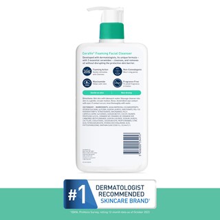 Foto 6 | Limpiador Facial Cerave, Gel De Limpieza Facial Diario Espumoso, 560 Ml, Aceite - Venta Internacional.