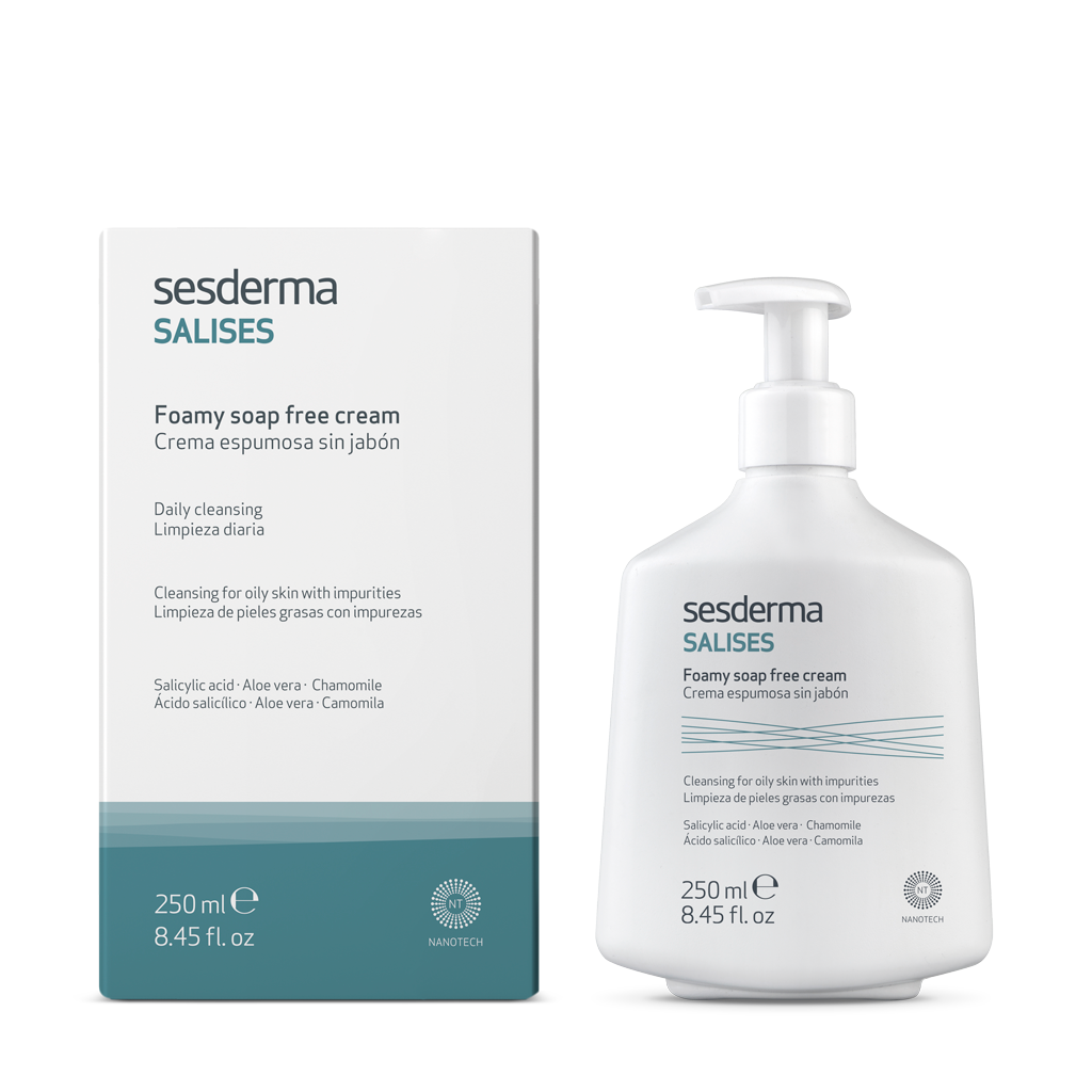 Foto 2 pulgar | Sesderma Salises Crema Espumosa Sin Jabón Pieles Acneicas Regula El Exceso De Sebo Y Limpia Los Poros 250 Ml