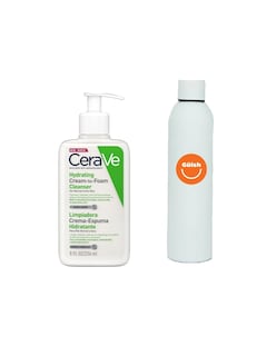 Foto 1 | Crema Espuma Limpiadora Hidratante Cerave + Termo De Agua De Regalo Güish