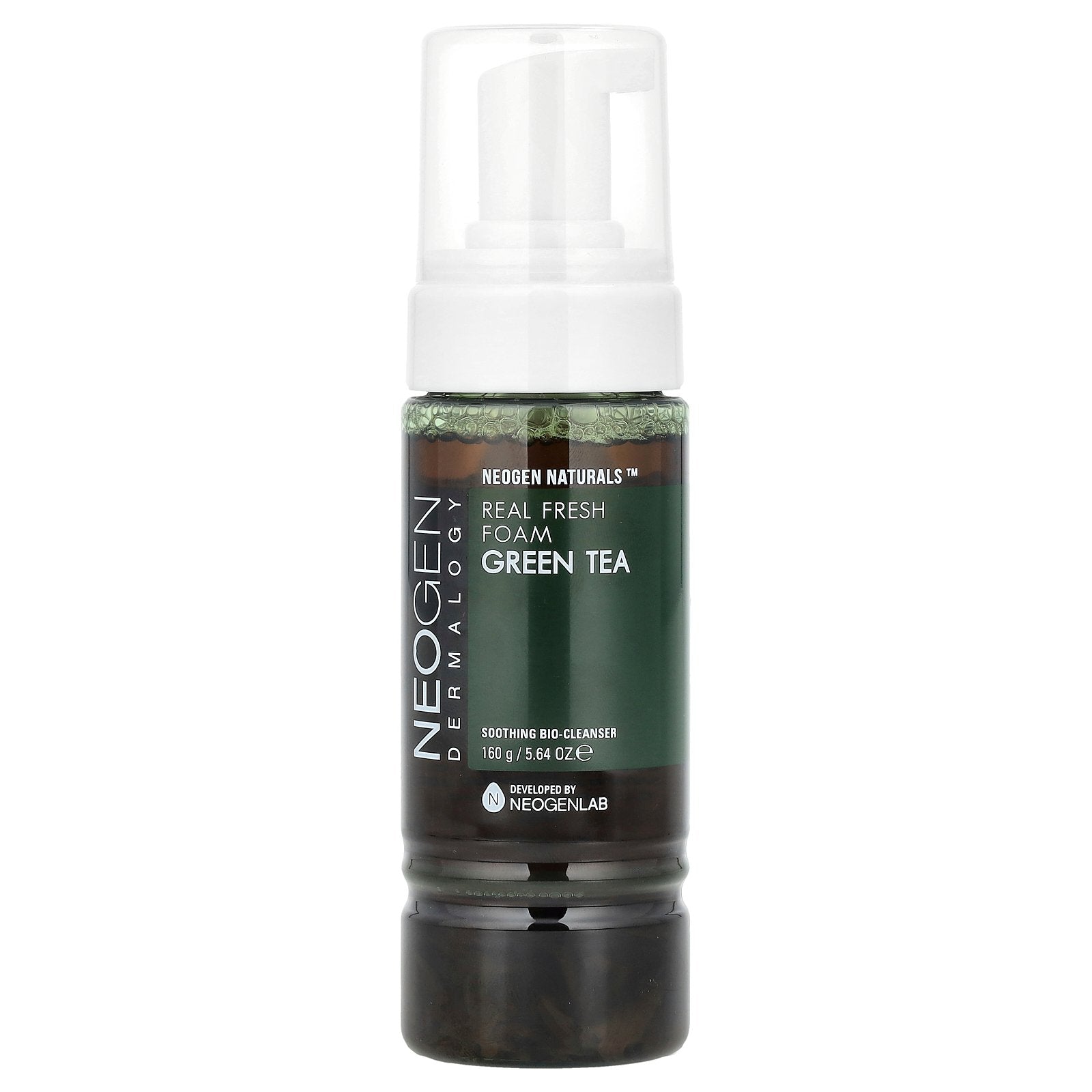 Limpiador En Espuma Neogen Real Fresh Green Tea 160 G - Venta Internacional.