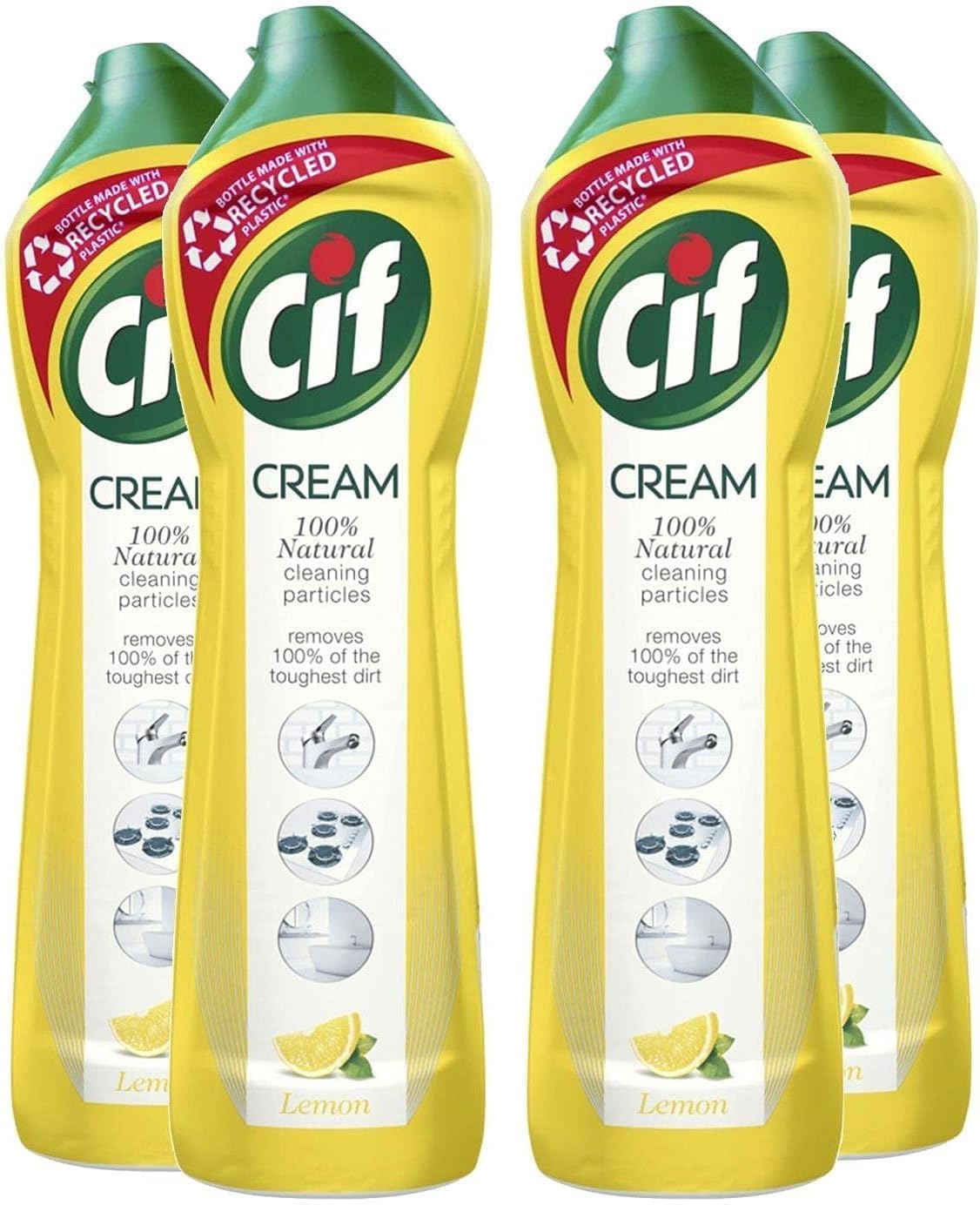 Crema Limpiadora Cif Lemon 500 Ml (paquete De 4) - Venta Internacional.