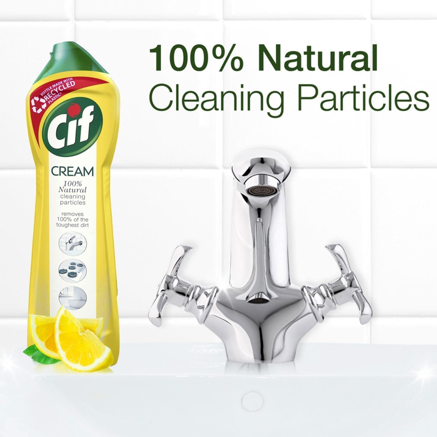 Foto 5 pulgar | Crema Limpiadora Cif Lemon 500 Ml (paquete De 4) - Venta Internacional.