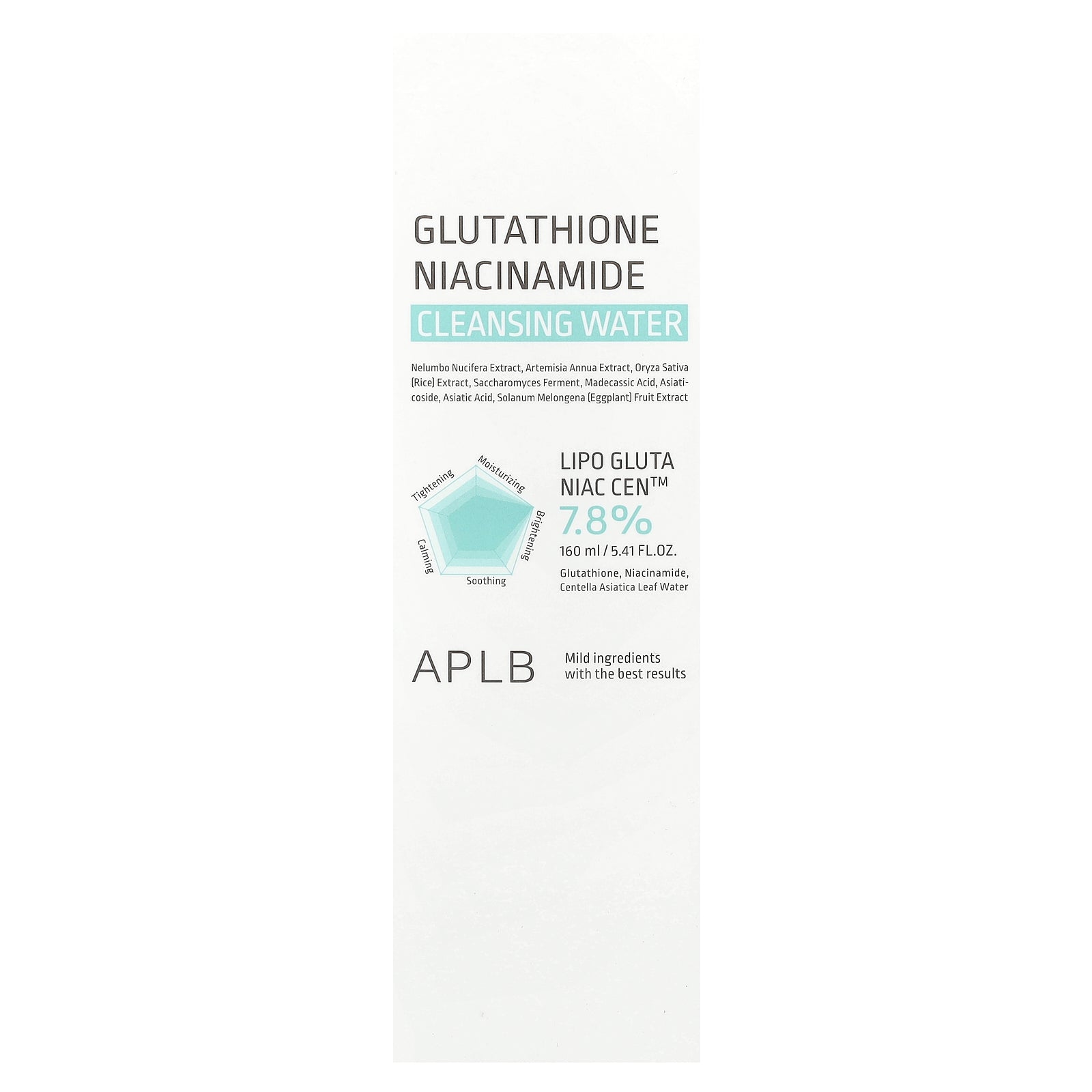 Foto 3 pulgar | Agua Limpiadora Aplb Glutatión Niacinamida 160 Ml - Venta Internacional.