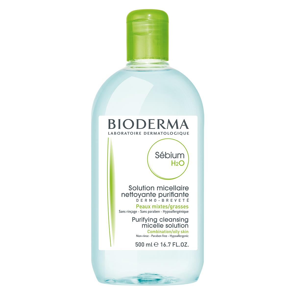 Agua Micelar Sebium H2o Piel Mixta o Grasa Bioderma de 500ml