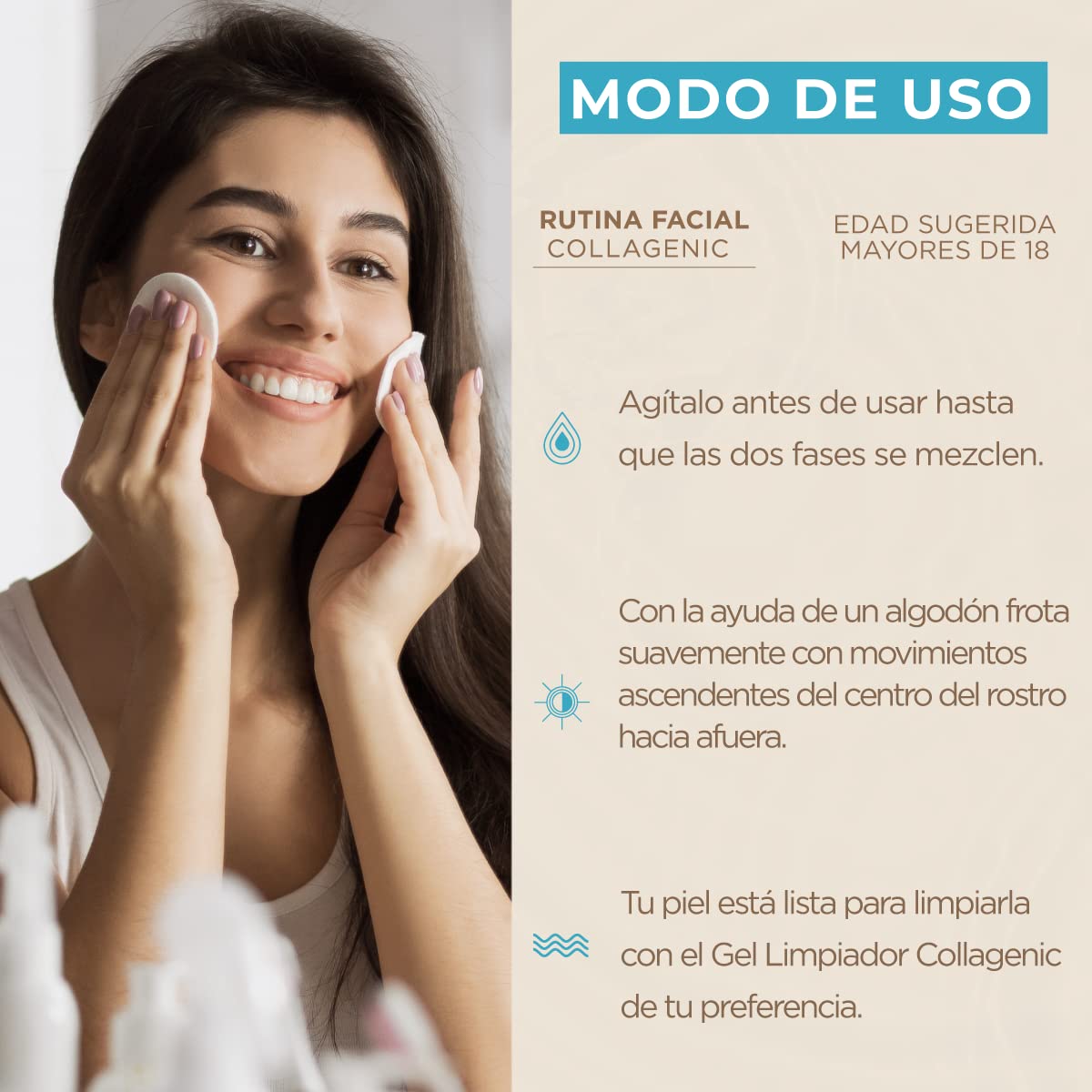 Foto 7 pulgar | Desmaquillante Facial Collagenic con Colágeno y Vitamina E  150 ml