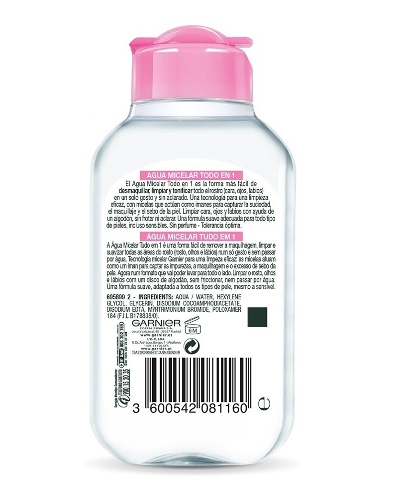 Foto 3 pulgar | Agua Micelar Garnier Desmaquillante 100 ml