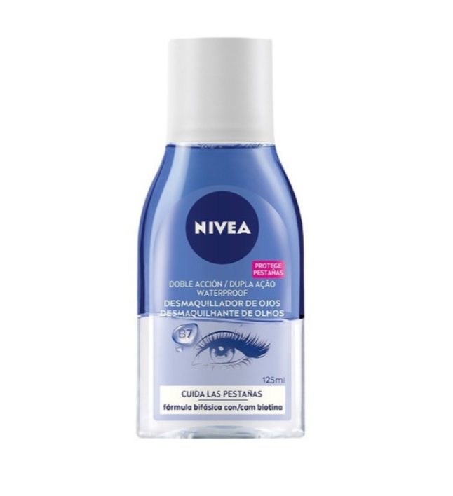 Foto 2 pulgar | Desmaquillante de Ojos Nivea Bifásico con Biotina 125 ML