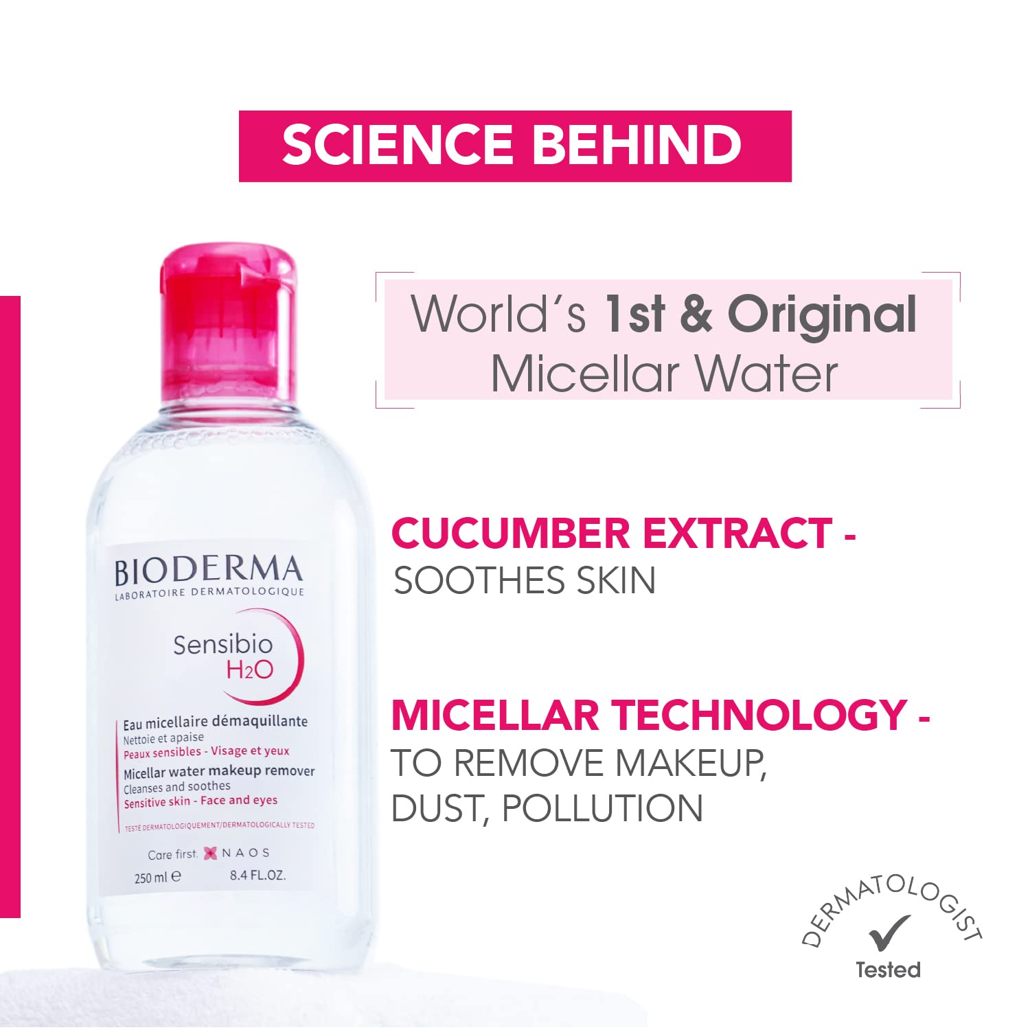 Foto 4 pulgar | Venta Internacional - Agua Micelar Bioderma Sensibio H2o Desmaquillante 100 ml