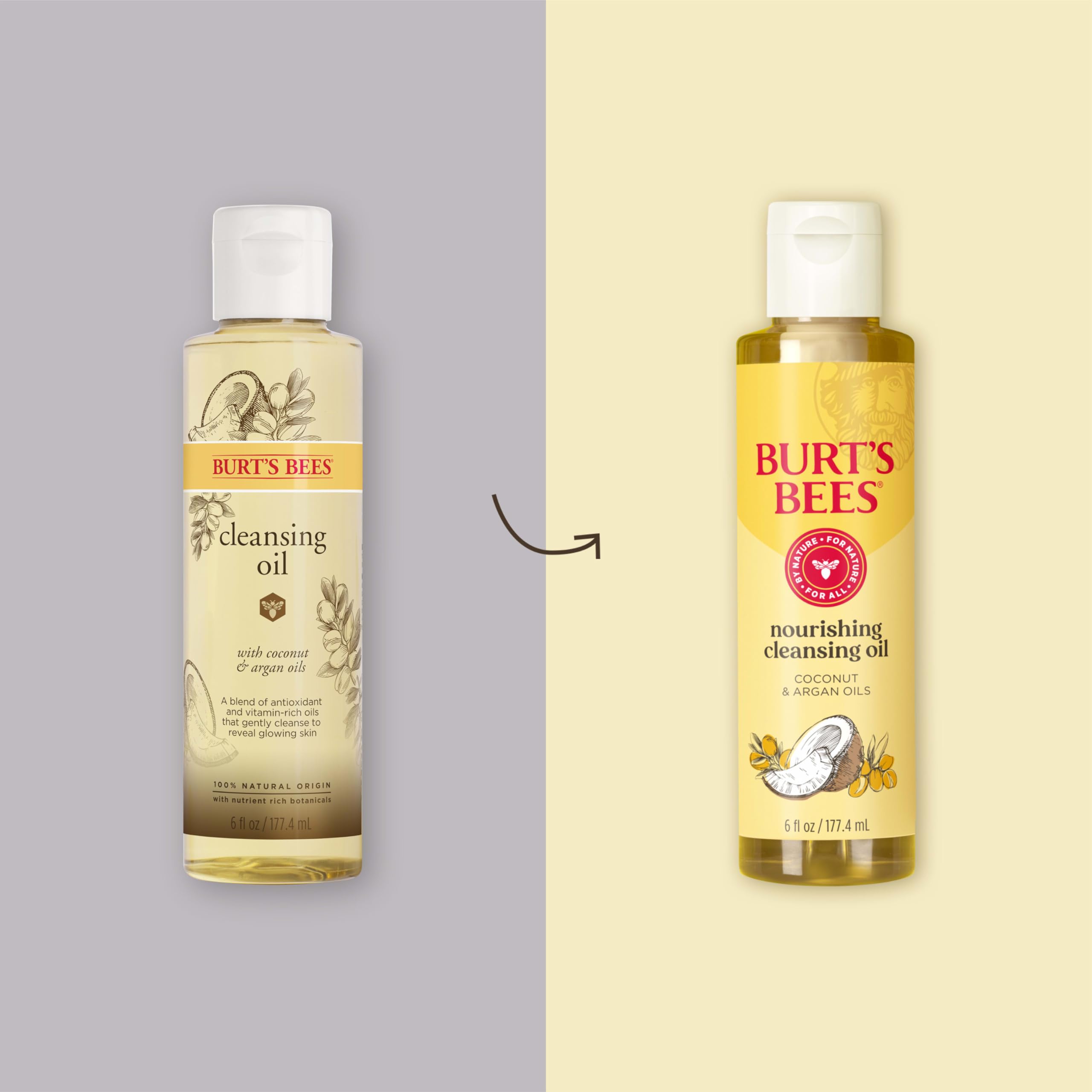 Foto 2 | Aceite Limpiador Burt's Bees Nutritive Con Coco Y Argán 180 Ml - Venta Internacional.