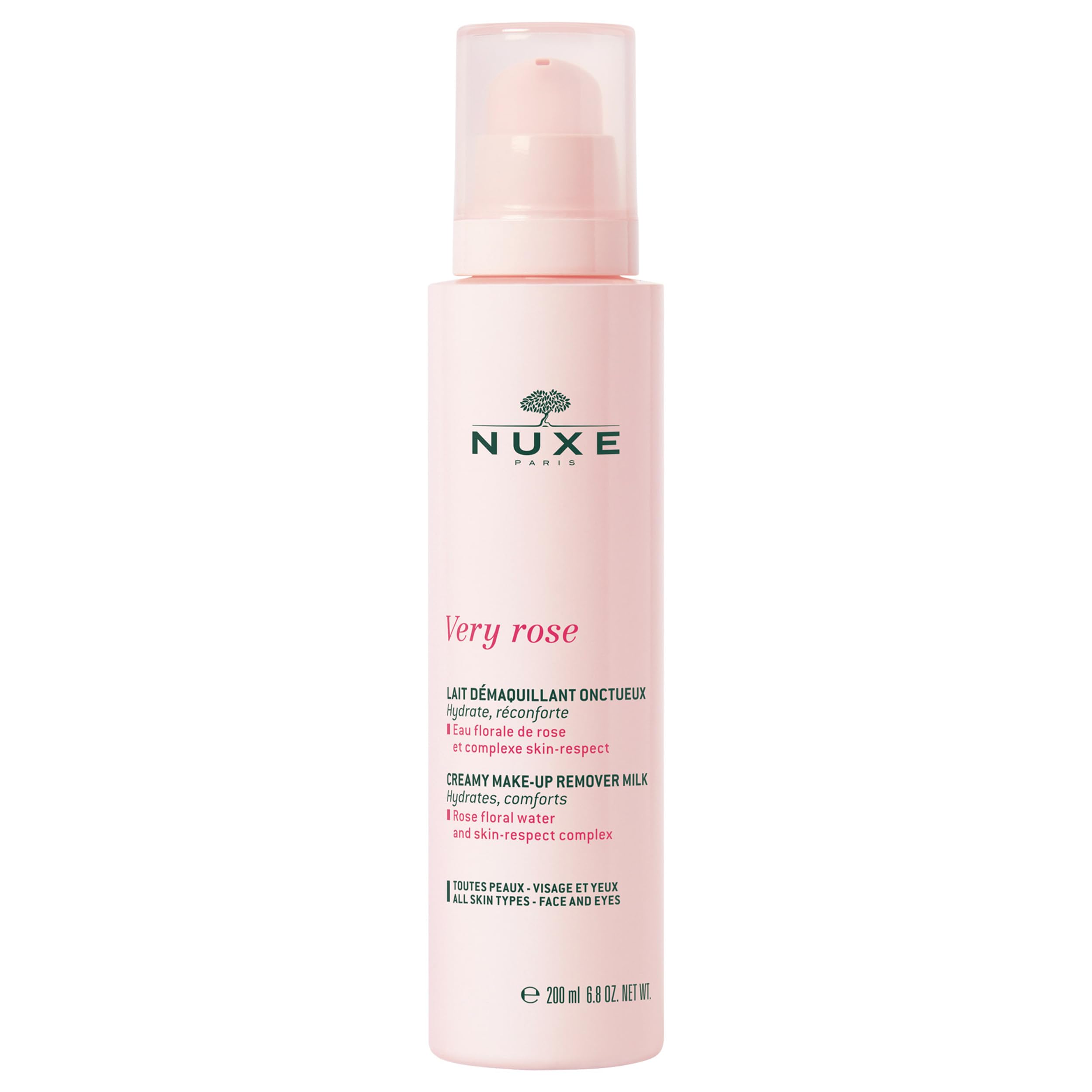 Leche Desmaquillante Cleanser Nuxe Very Rose, 200 Ml, Vegana - Venta Internacional.