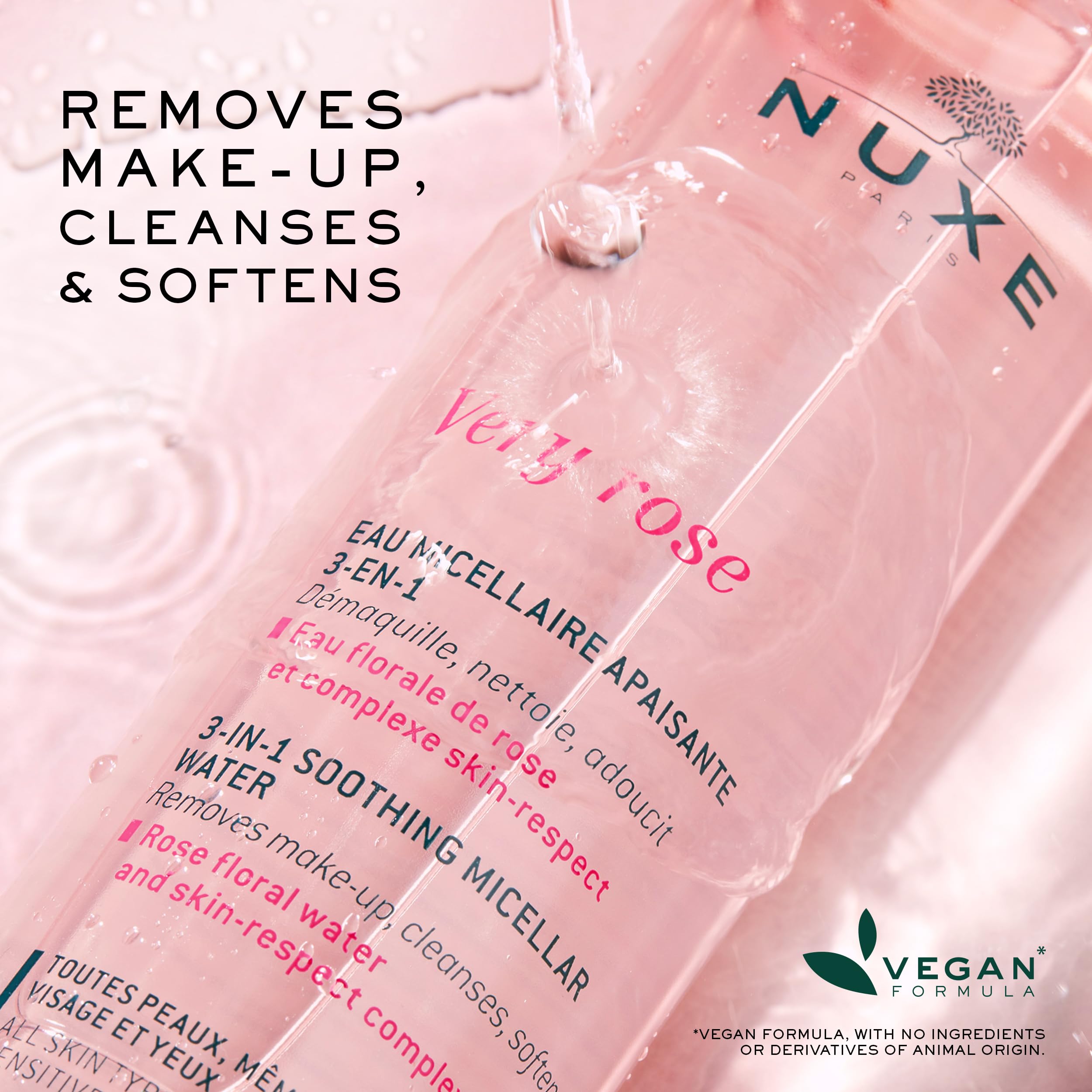 Foto 4 pulgar | Agua Micelar Nuxe Very Rose 200 Ml Para Pieles Sensibles - Venta Internacional.