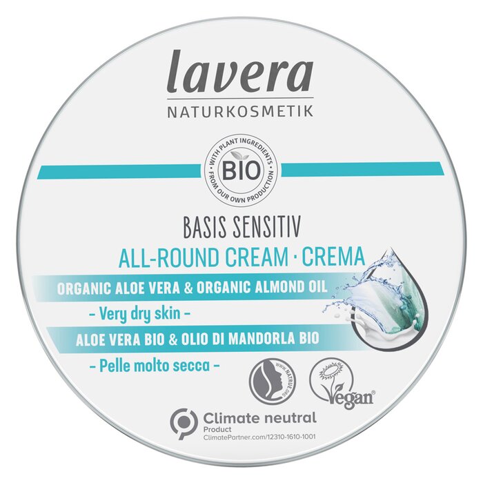 Crema Lavera Basis Sensitiv All-round Con Aloe Vera Y Almendra  - Venta Internacional.