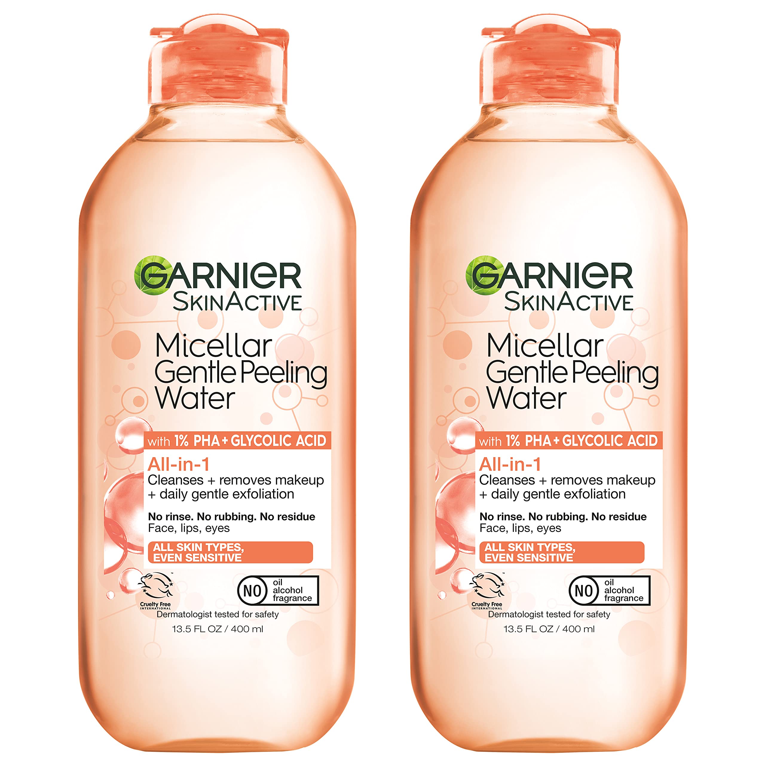 Limpiador Facial Y Desmaquillante Garnier Skinactive, Paquete De 2 - Venta Internacional.