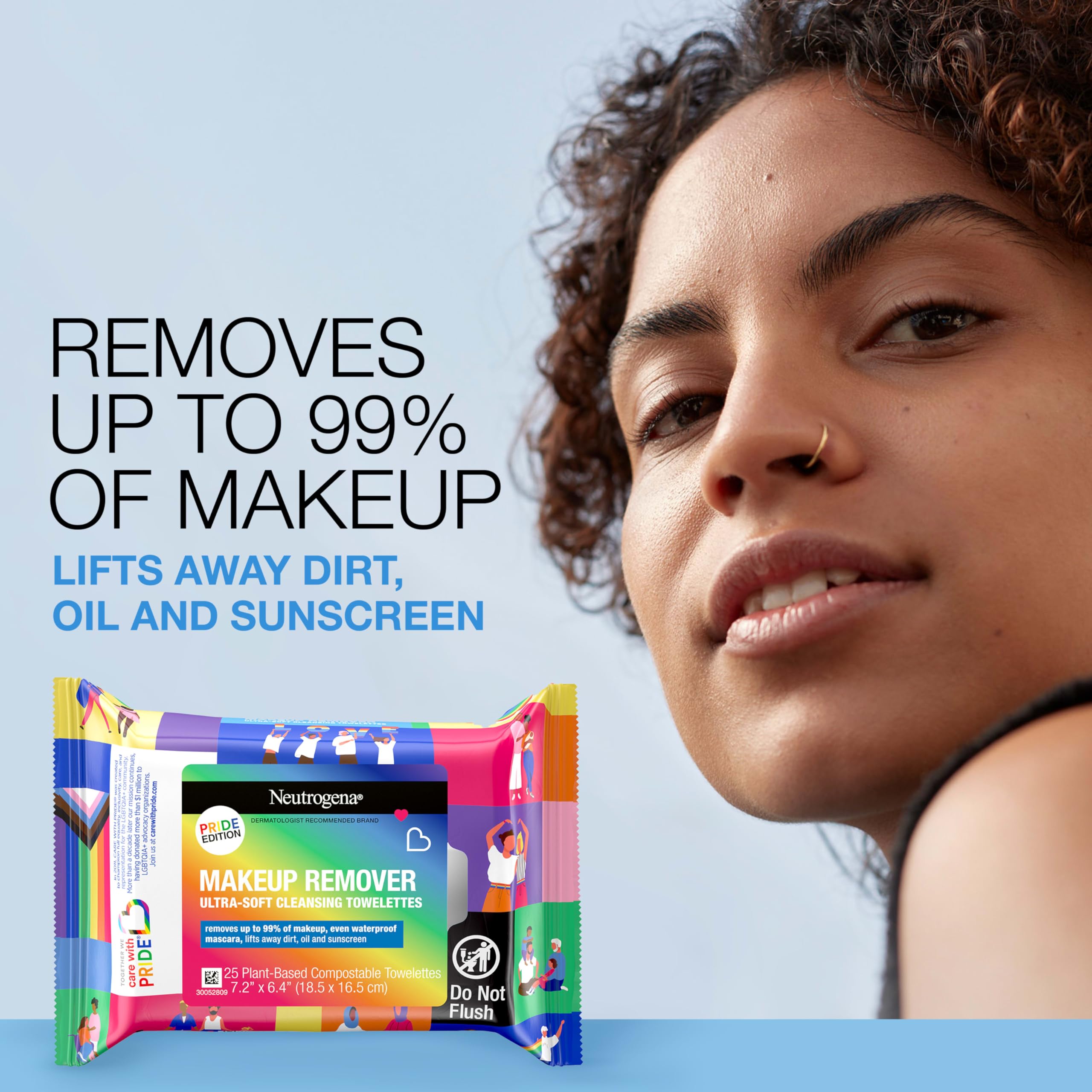 Foto 2 | Toallitas Limpiadoras Desmaquillantes Neutrogena 25x2 - Venta Internacional.