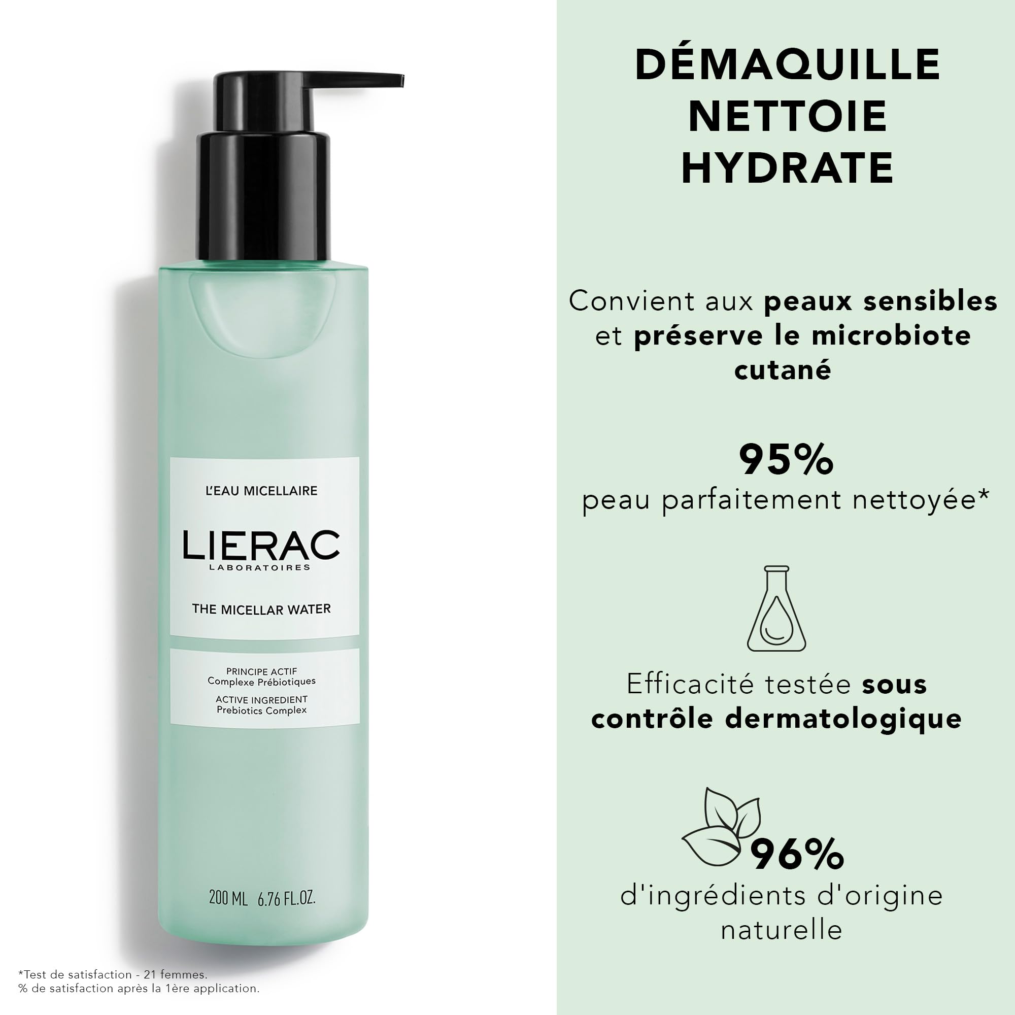 Foto 2 | Limpiador De Agua Micelar Lierac, Desmaquillante Suave, 200 Ml - Venta Internacional.