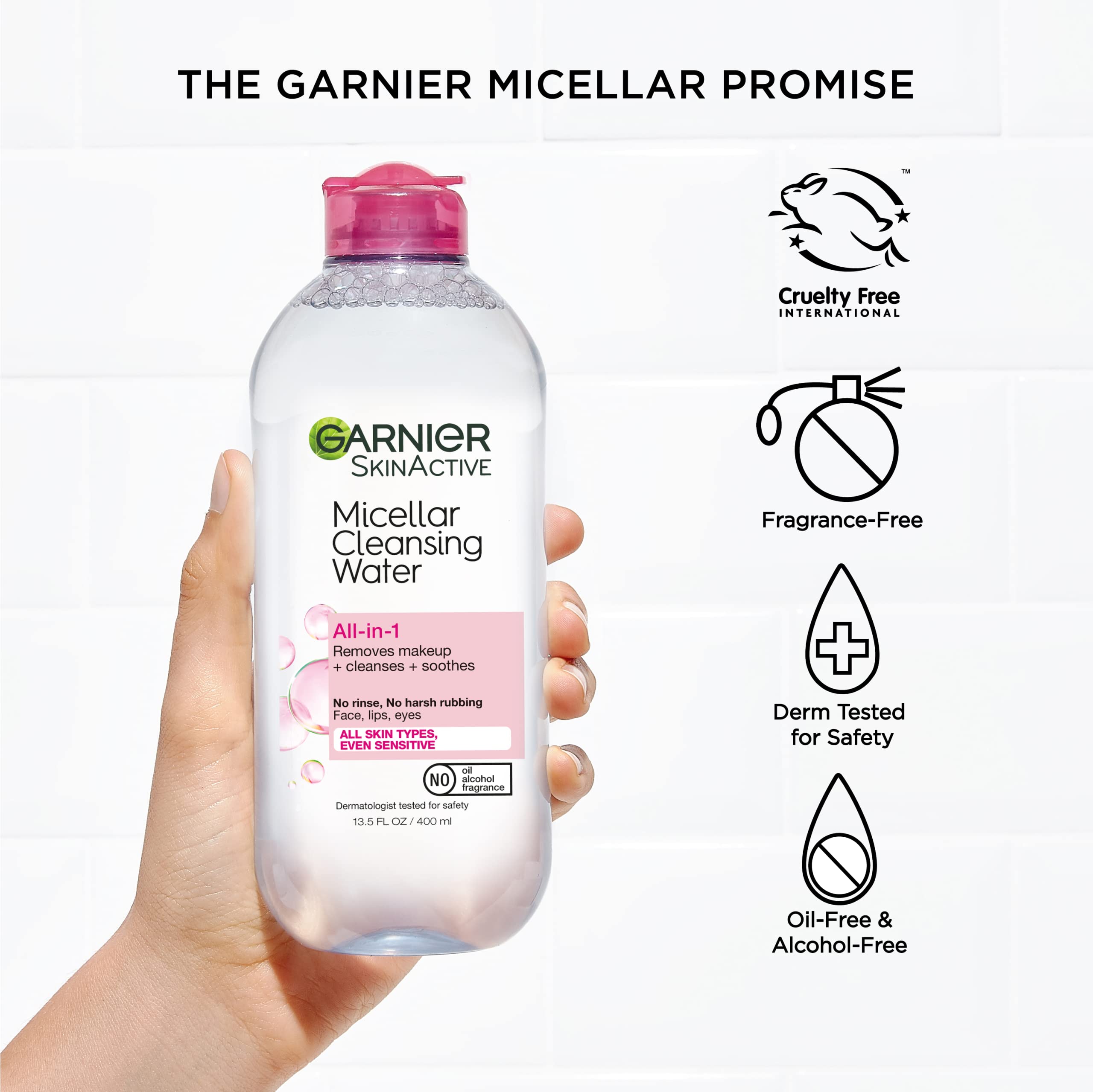 Foto 6 pulgar | Limpiador Facial Y Desmaquillante Garnier Micellar Water 400 Ml - Venta Internacional.