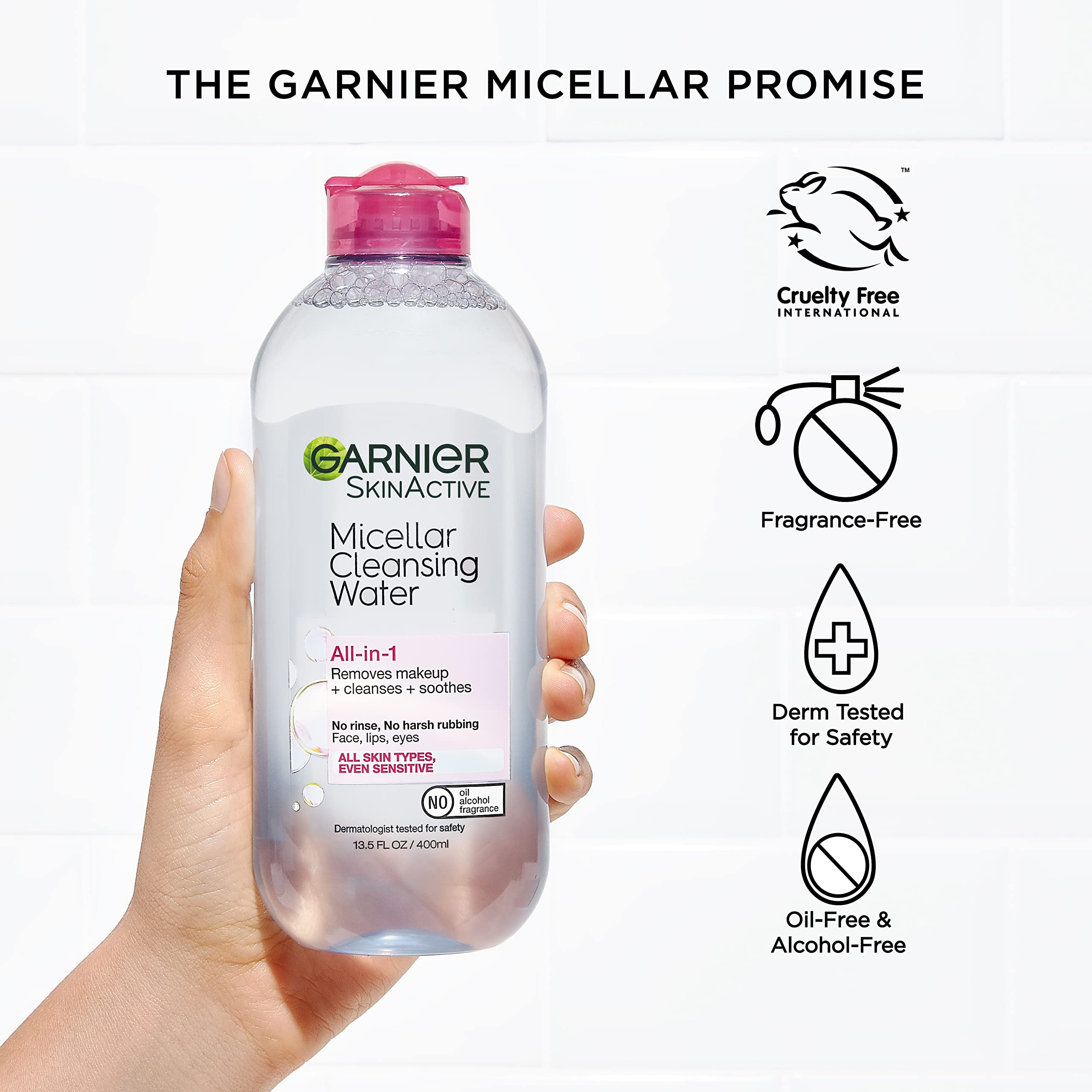 Foto 7 pulgar | Agua Micelar Garnier Para Piel Sensible, 400 Ml (2 Unidades) - Venta Internacional.