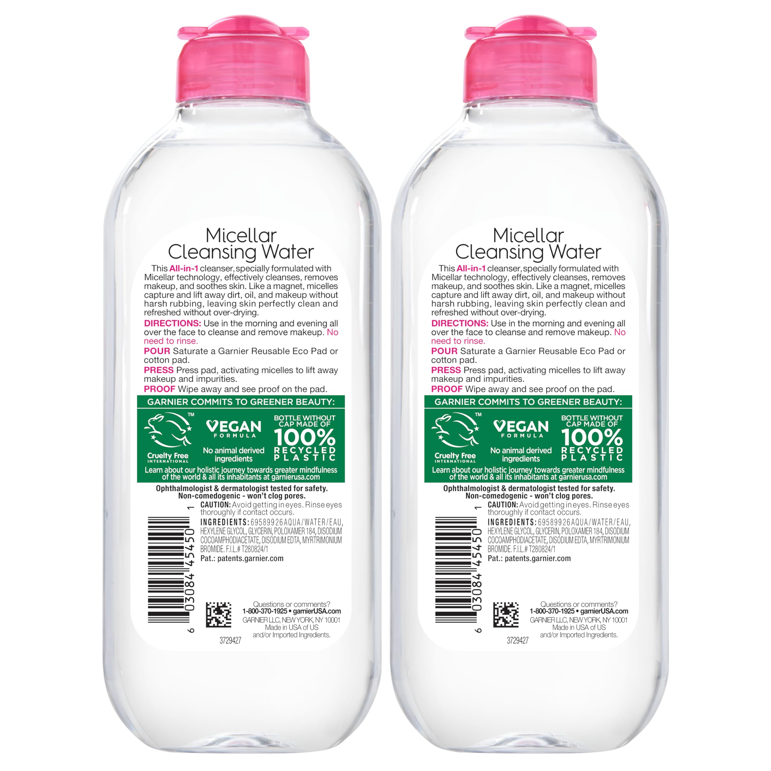 Foto 8 pulgar | Agua Micelar Garnier Para Piel Sensible, 400 Ml (2 Unidades) - Venta Internacional.