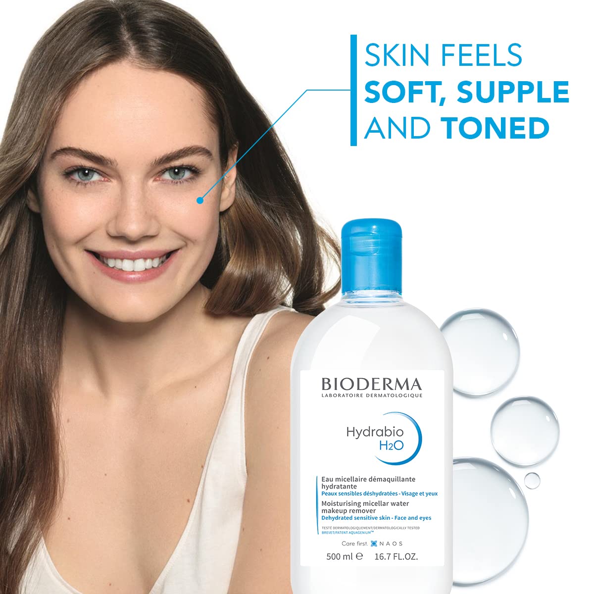 Foto 6 pulgar | Agua Micelar Bioderma Hydrabio H2o 500ml Para Piel Deshidratada - Venta Internacional.