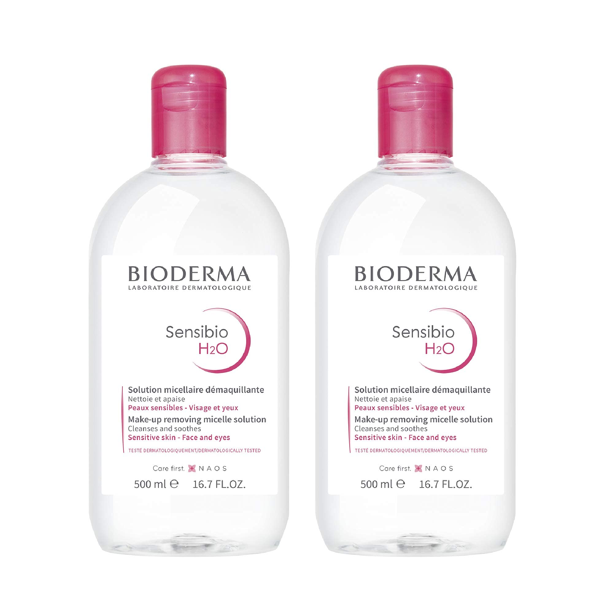 Desmaquillante Bioderma Sensibio H2o De Agua Micelar, Paquete De 2 - Venta Internacional.