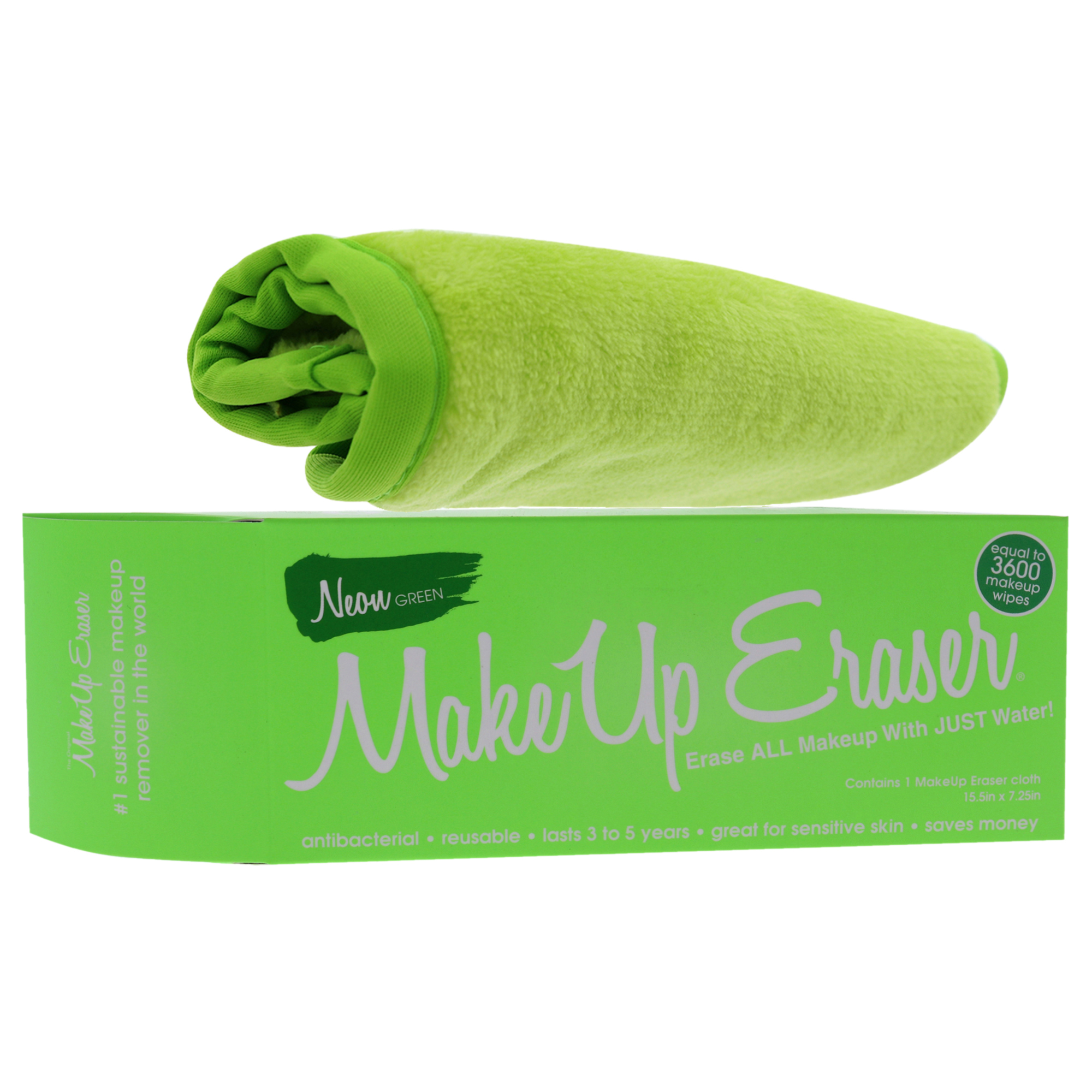 Borrador De Maquillaje, Tela Removedora De Color Verde Neón (mujer) - Venta Internacional.