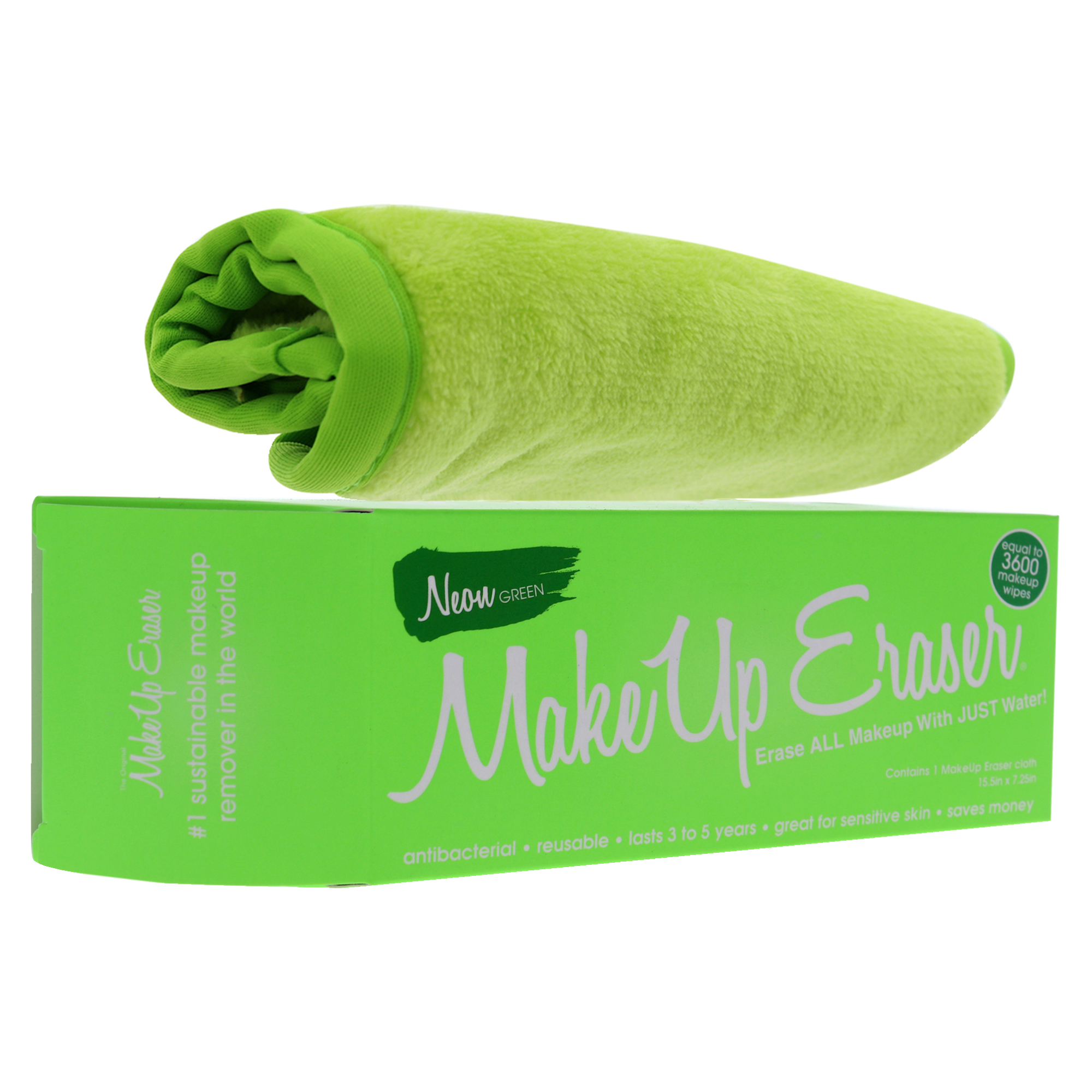 Foto 4 pulgar | Borrador De Maquillaje, Tela Removedora De Color Verde Neón (mujer) - Venta Internacional.