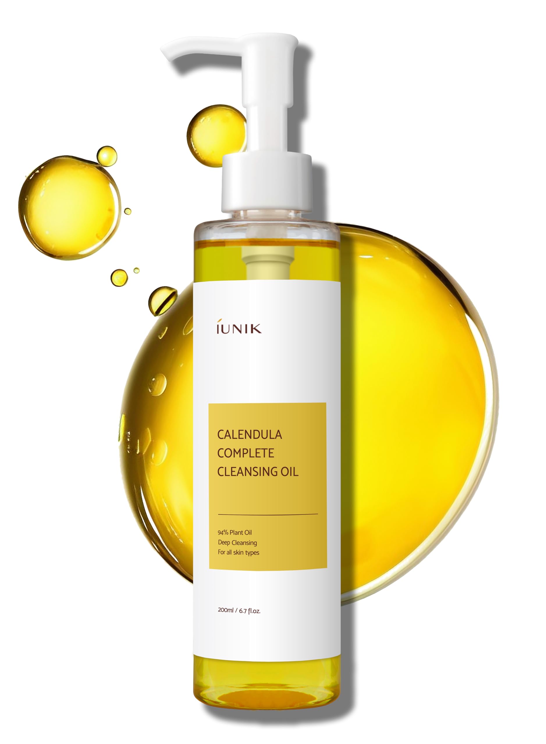 Foto 2 pulgar | Aceite Limpiador Iunik Con Infusión De Aceite De Caléndula Y Jojoba Vegano - Venta Internacional.