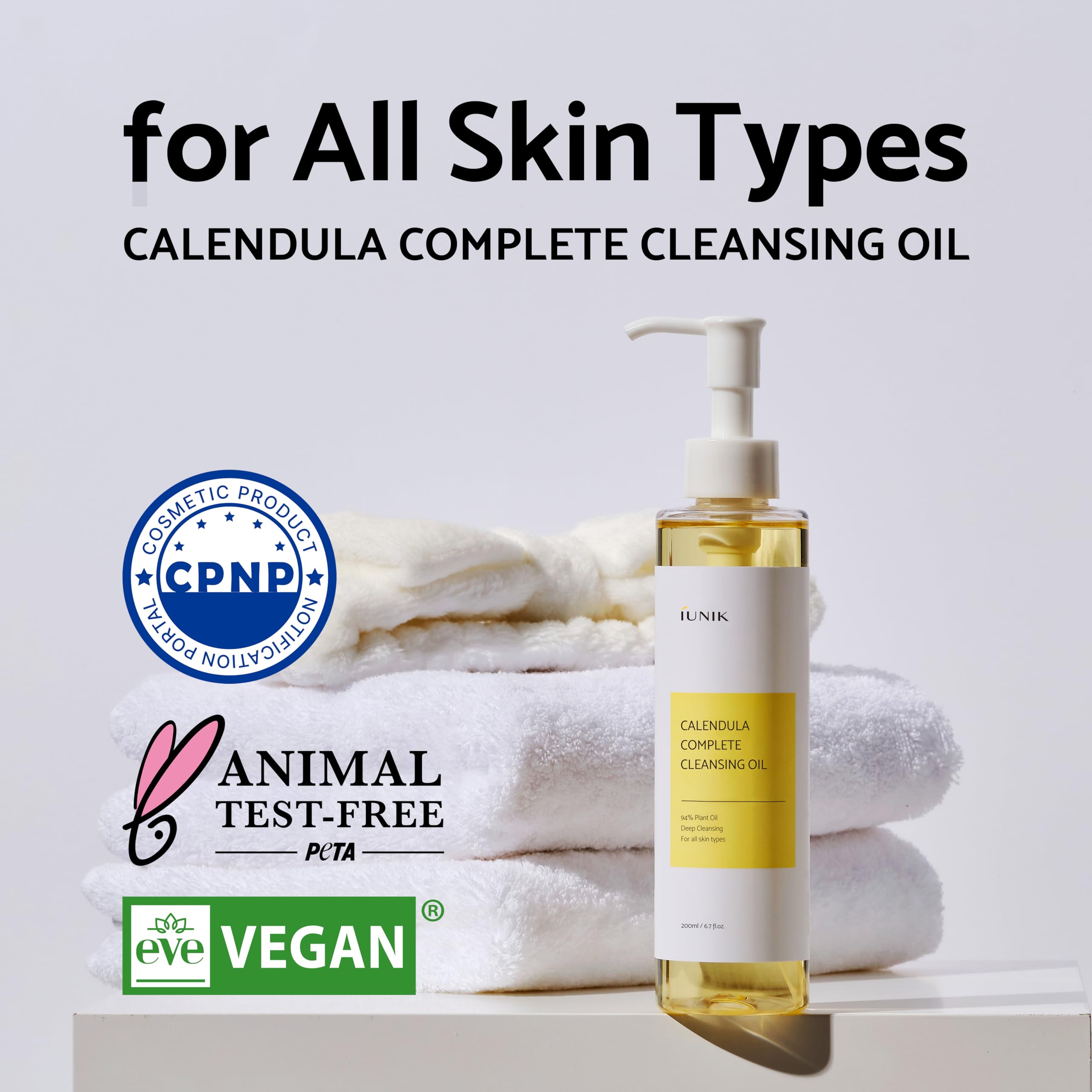 Foto 3 pulgar | Aceite Limpiador Iunik Con Infusión De Aceite De Caléndula Y Jojoba Vegano - Venta Internacional.
