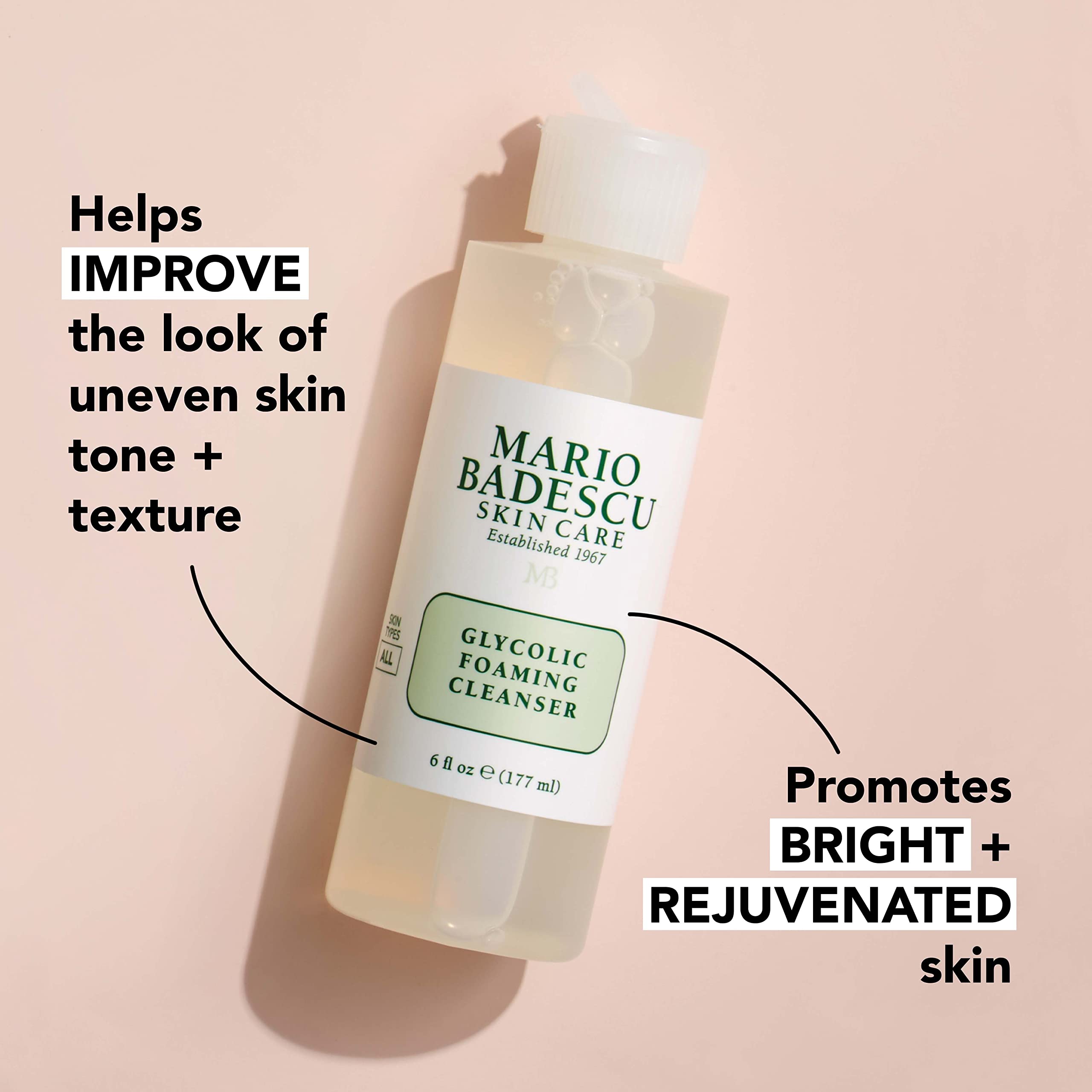 Foto 5 pulgar | Limpiador Mario Badescu En Espuma Glicólica De 180 Ml Con Aloe Vera - Venta Internacional.