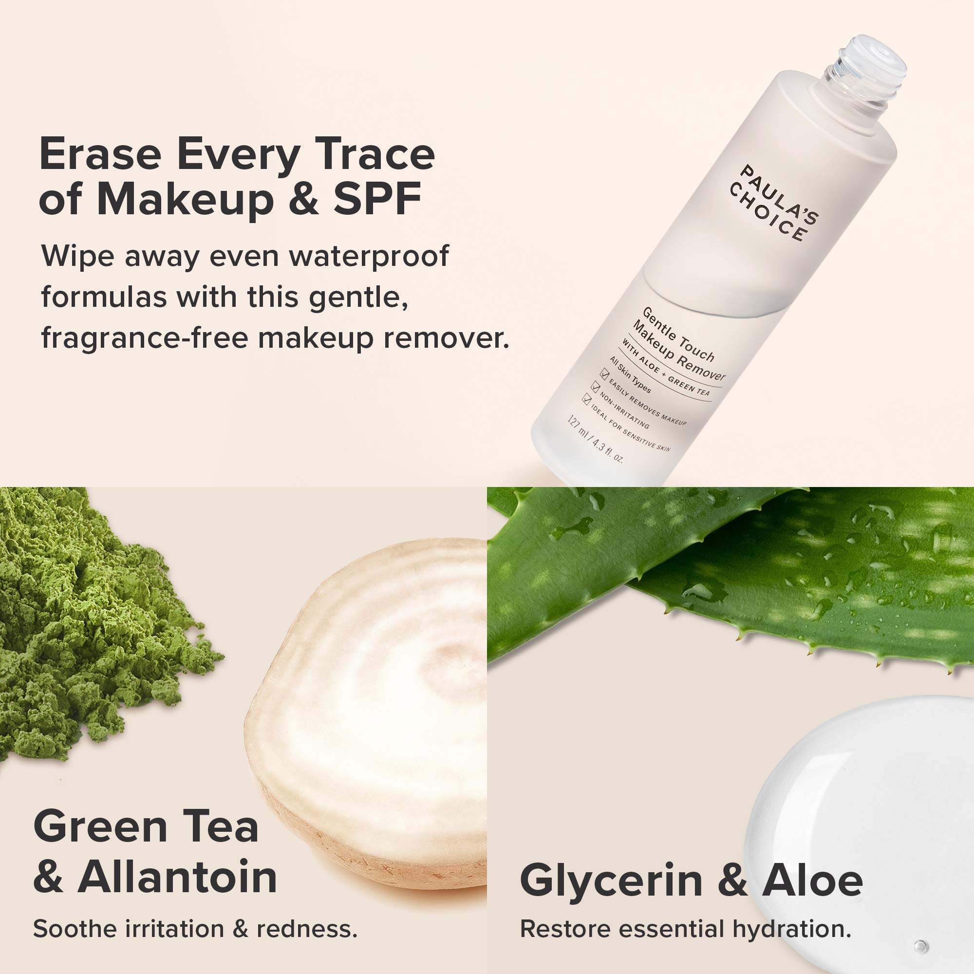 Foto 4 pulgar | Desmaquillante Paula's Choice Gentle Touch 125 Ml Con Aloe Y Té Verde - Venta Internacional.