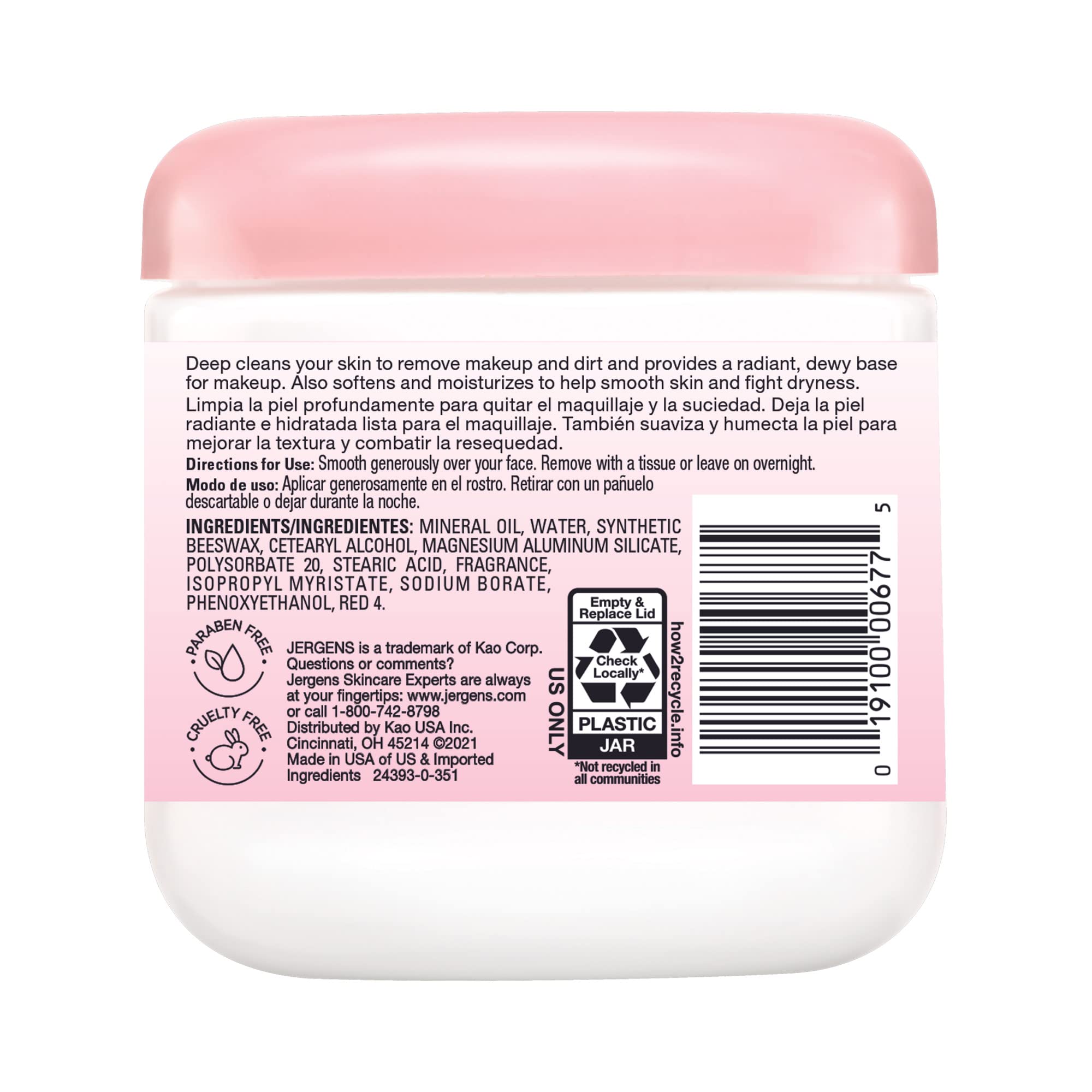 Foto 4 pulgar | Crema Facial Jergens De Limpieza Profunda Multiusos, 450 Ml (paquete De 3) - Venta Internacional.