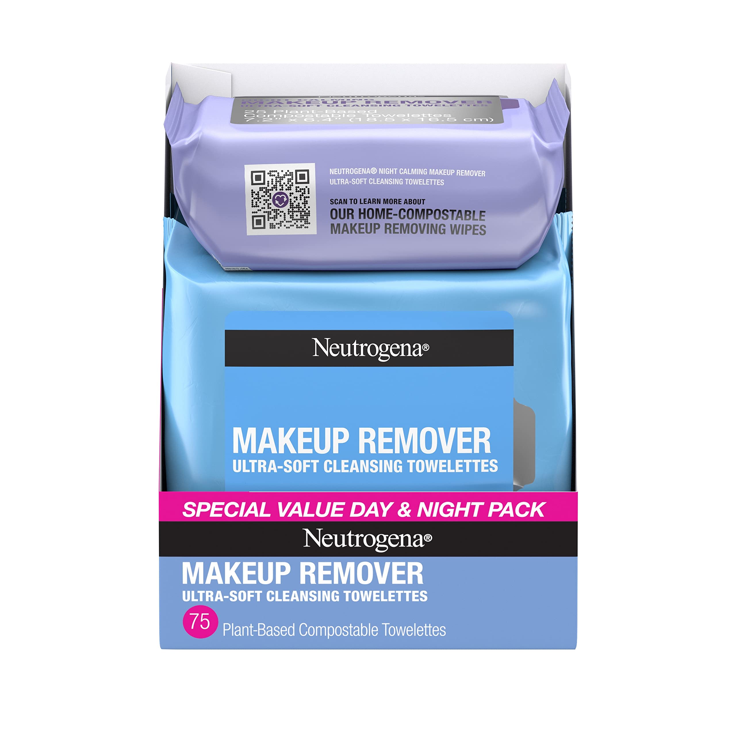 Toallitas Limpiadoras Desmaquillantes Neutrogena, 25 Unidades, Paquete De 2 - Venta Internacional.