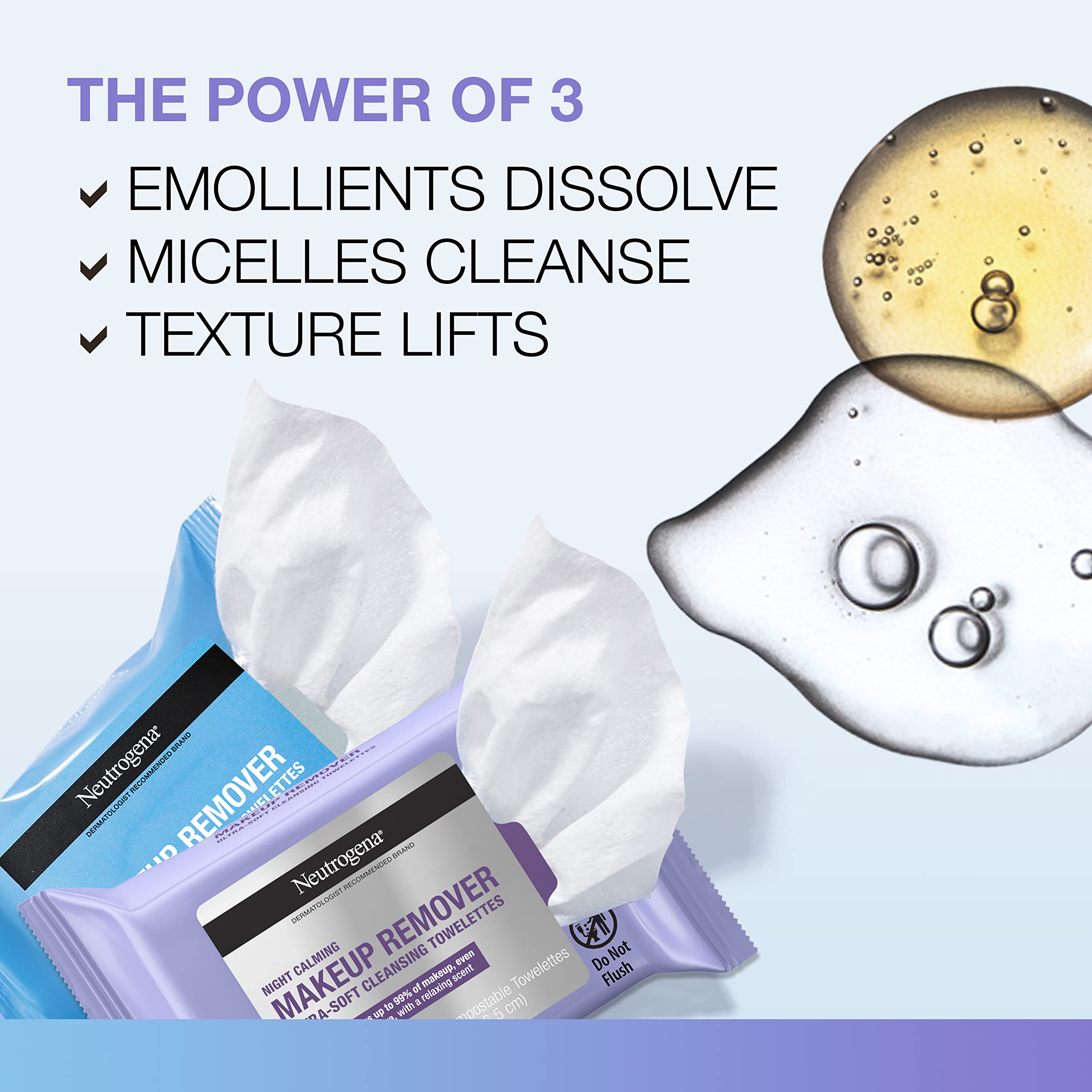 Foto 3 | Toallitas Limpiadoras Desmaquillantes Neutrogena, 25 Unidades, Paquete De 2 - Venta Internacional.