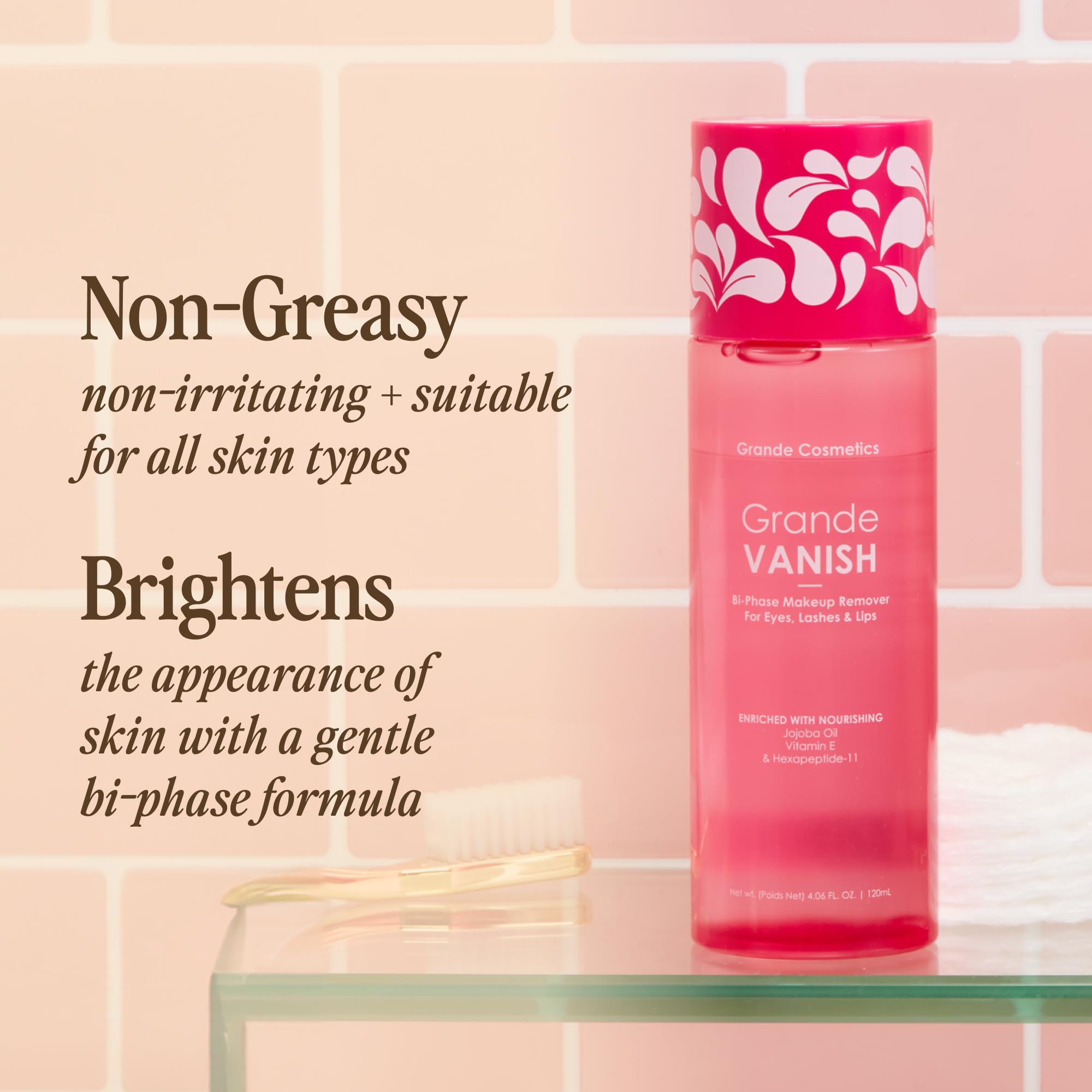 Foto 5 pulgar | El Desmaquillante Grande Cosmetics Elimina A Base De Agua Y Aceite - Venta Internacional.