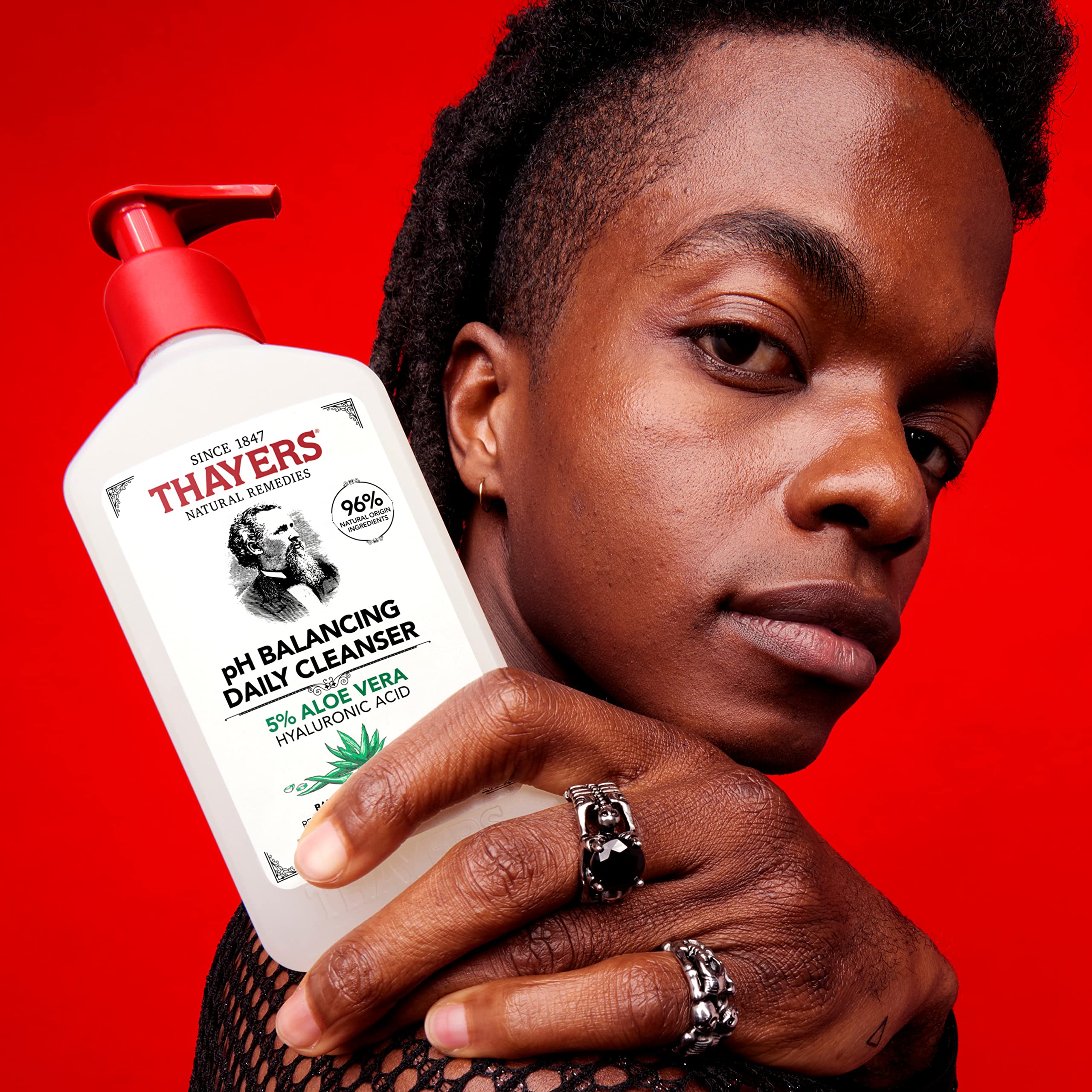 Foto 7 | Limpiador Diario Para Equilibrar El Ph De Thayers Con Aloe Vera, 240 Ml, Aceite Seco - Venta Internacional.