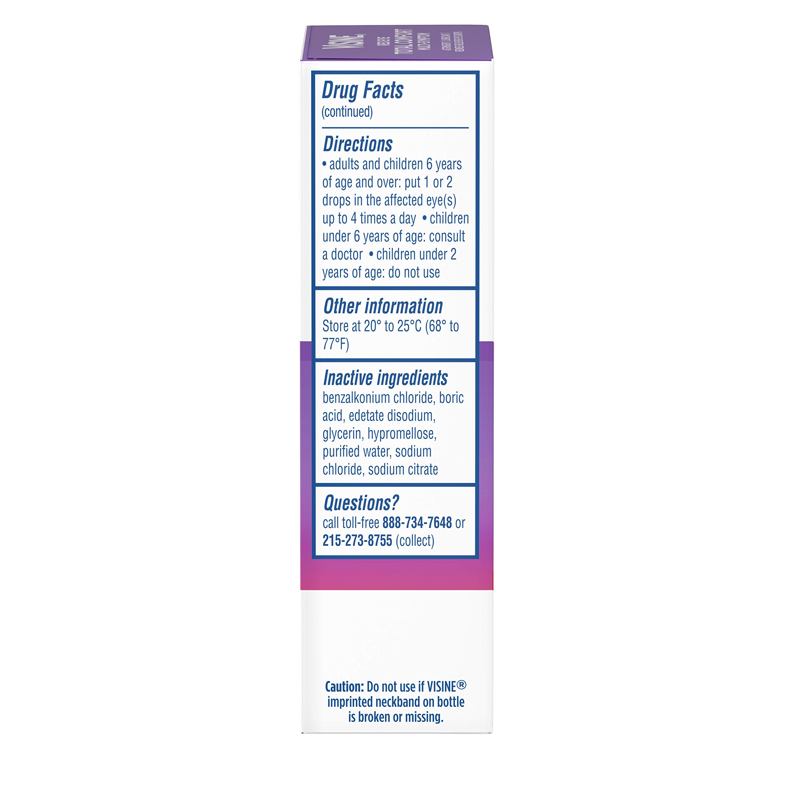Foto 4 pulgar | Eye Drops Visine, Lubricante Astringente Multisintomático, 15 Ml - Venta Internacional.