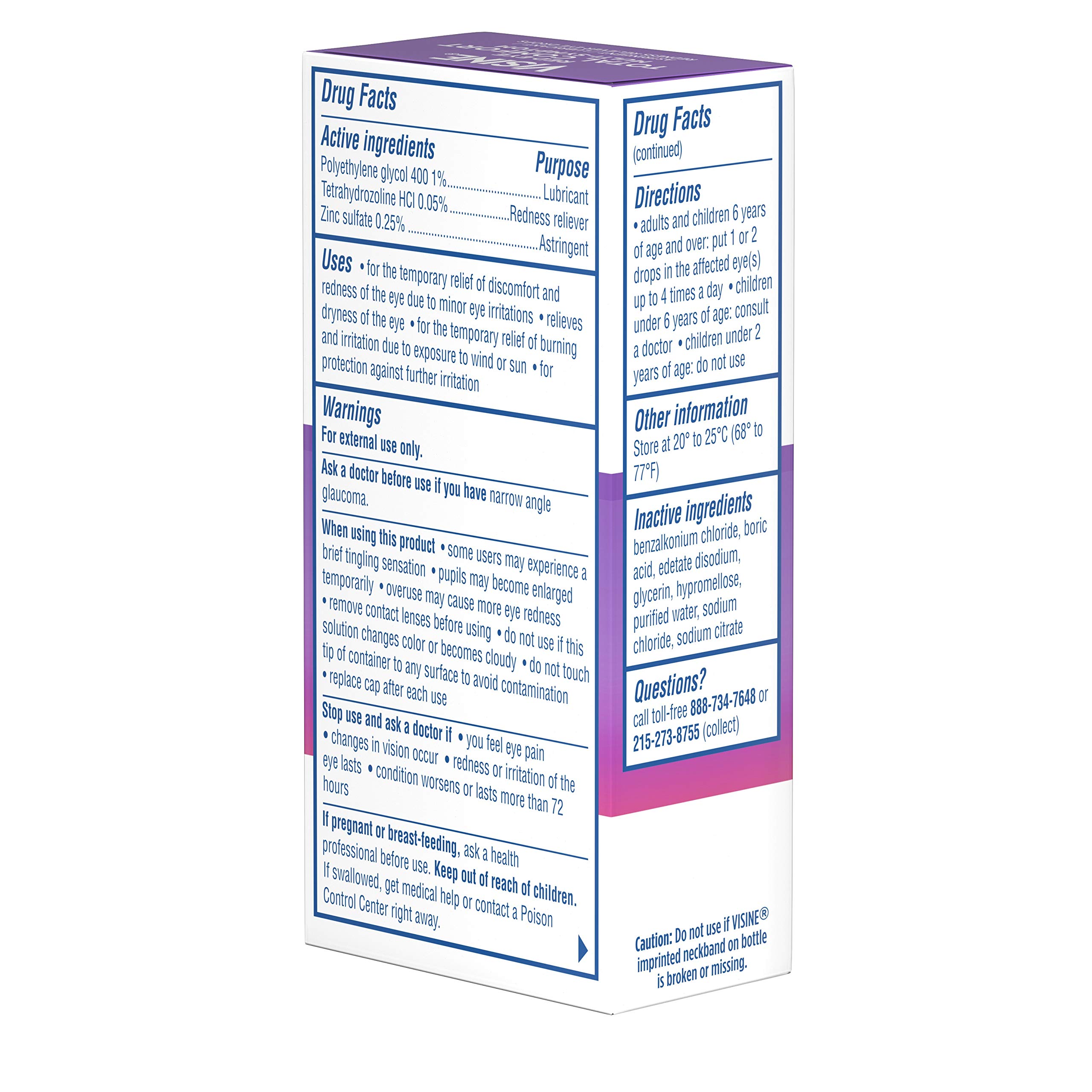 Foto 5 pulgar | Eye Drops Visine, Lubricante Astringente Multisintomático, 15 Ml - Venta Internacional.