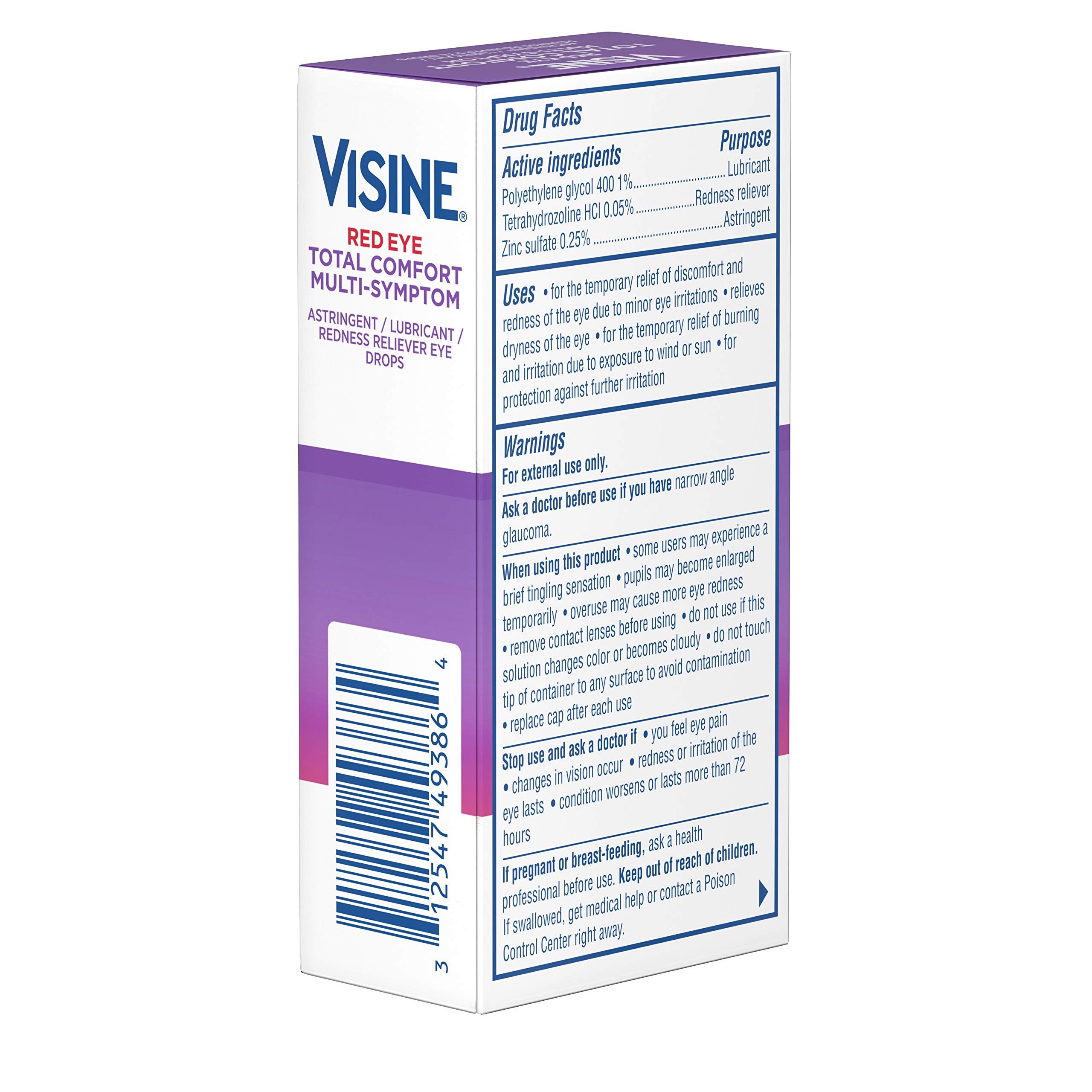 Foto 7 pulgar | Eye Drops Visine, Lubricante Astringente Multisintomático, 15 Ml - Venta Internacional.