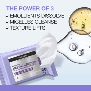 Foto 3 | Toallitas Desmaquillantes Neutrogena Night Calming 25 Unidades, 2 Unidades - Venta Internacional.